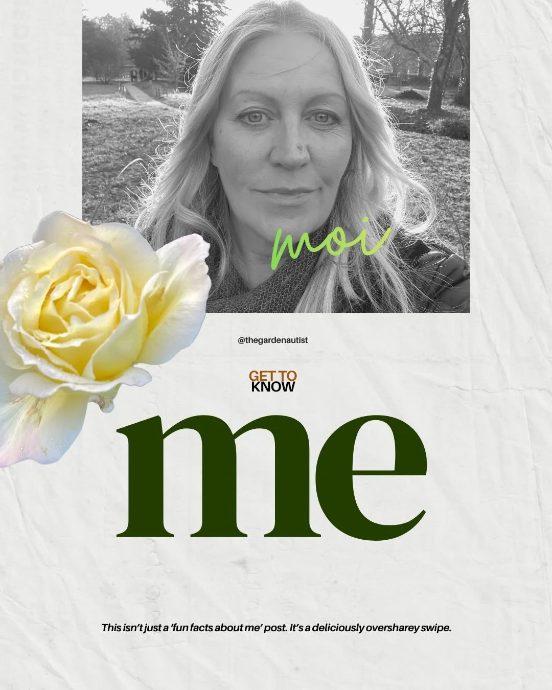 Hey new followers 😁
Here&rsquo;s a quick fun intro from me, I&rsquo;m Jo/Josie/Josephine, a gardener, an artist, a mum, an activist&hellip;
I&rsquo;m autist and adhd, late diagnosed. 
I love nature (no surprise) flowers, unusual fun veg, cooking and