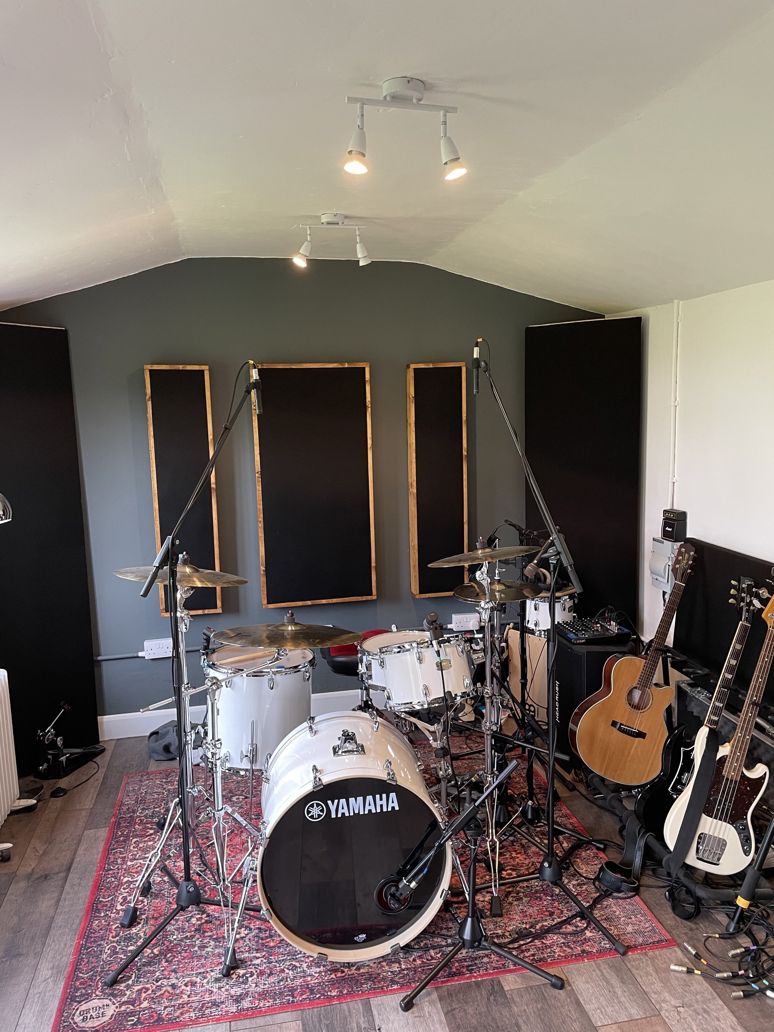 Music studio power and lighting