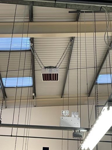 Industrial warehouse heater in Peterborough
