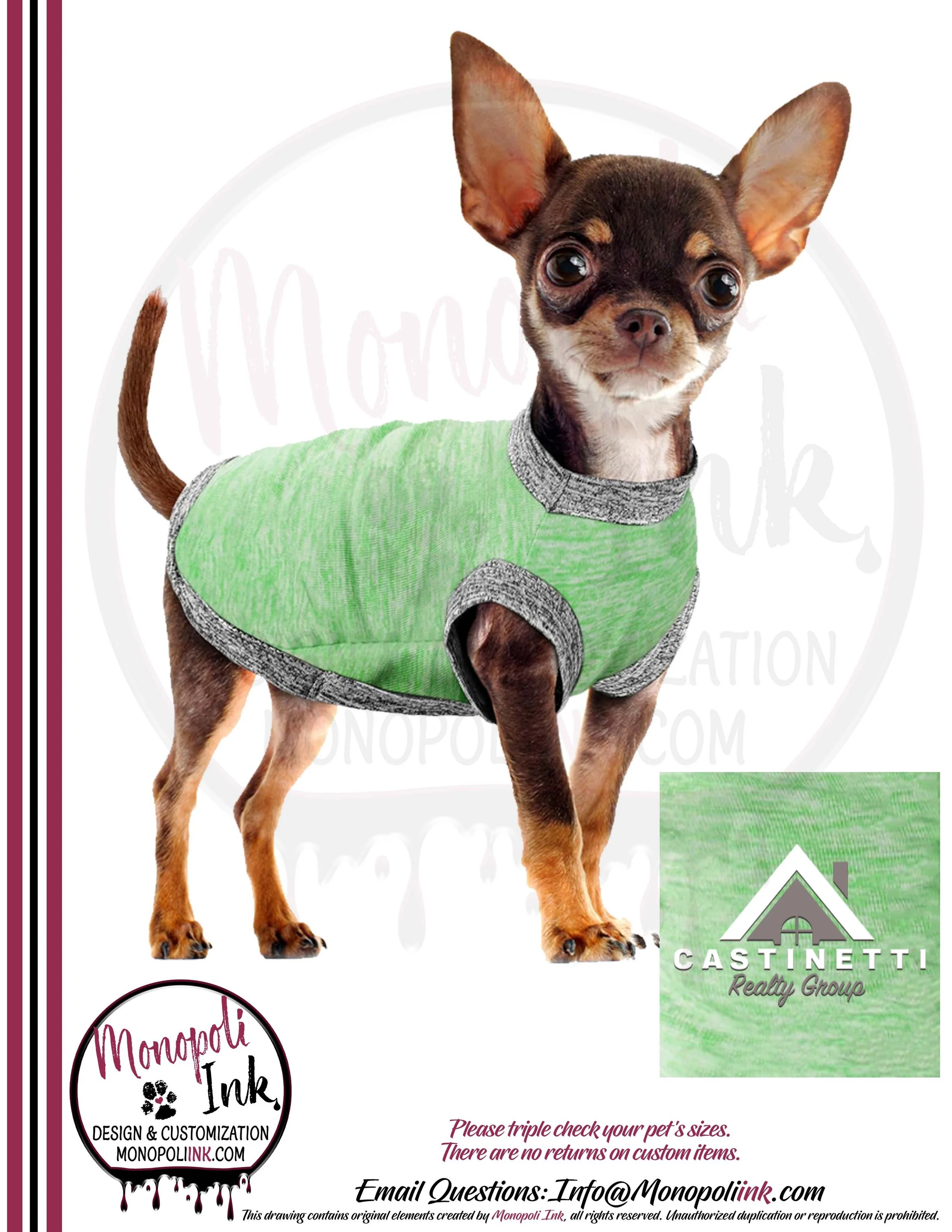 Chic Ion Pet Tees Green.jpg