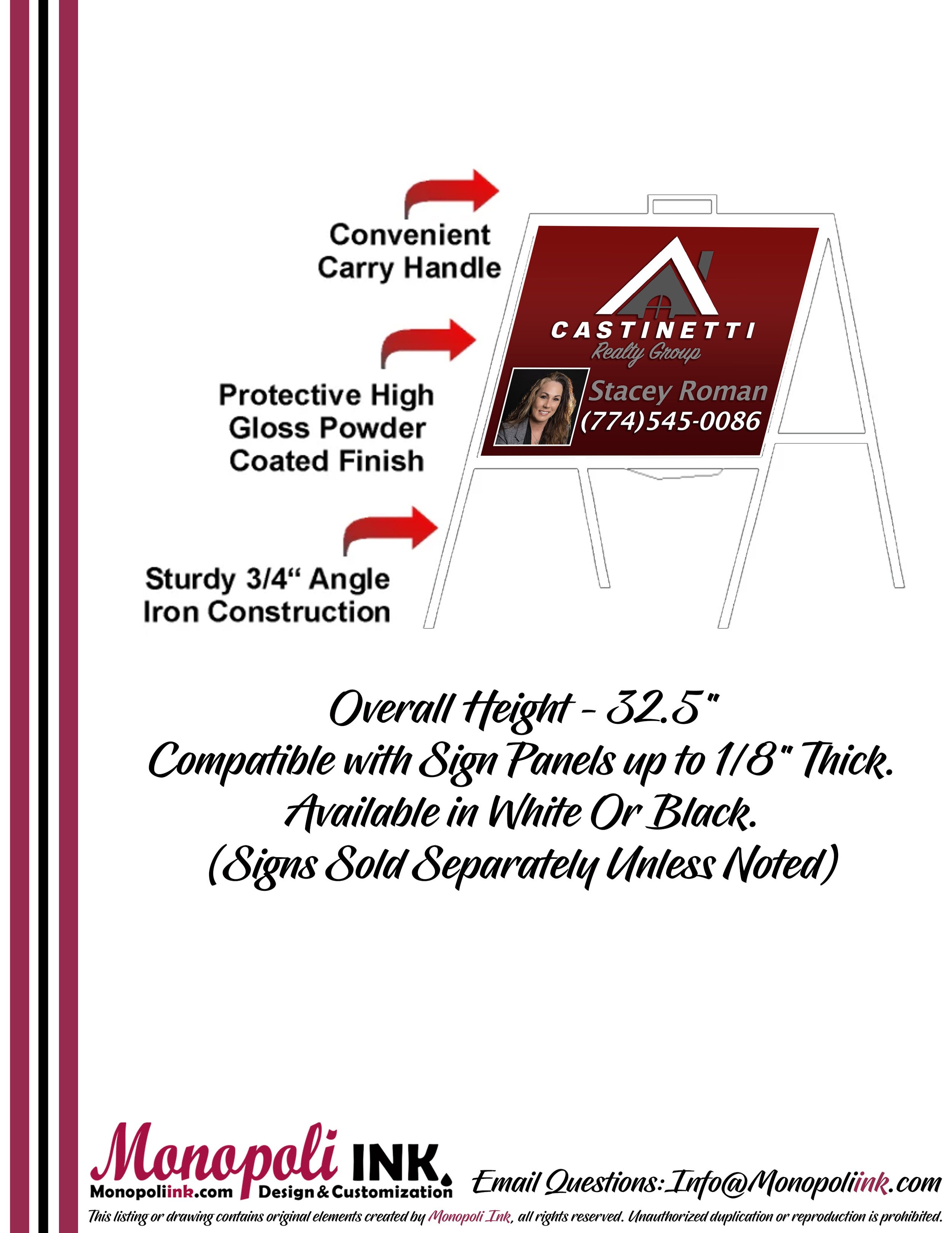 Castinetti Metal 18x24 A Frame White SL.jpg