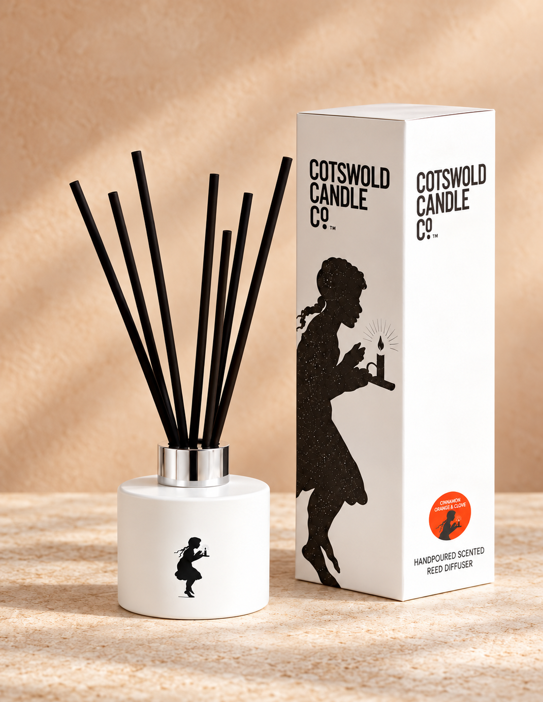 Cinnamon Orange & Clove reed diffuser product image