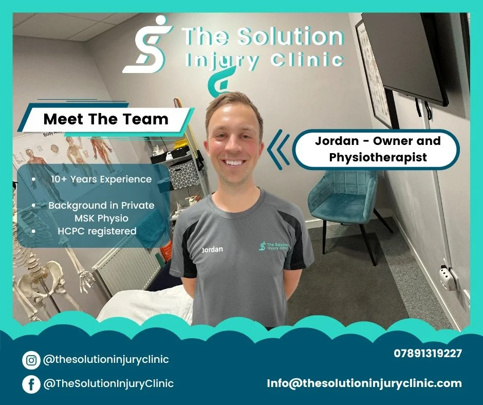 ✨ MEET THE TEAM ✨
First up, I'm Jordan &mdash; the face behind The Solution Injury Clinic! 💪

Having played a lot of sports growing up, I had a fair few injuries and saw a few physiotherapists over the years, giving me a real interest in the profess