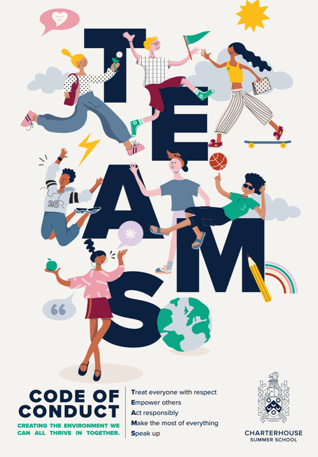 Charterhouse Summer School TEAMS values