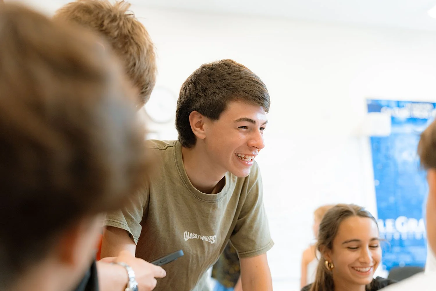 Students in English Language class at Charterhouse Summer School