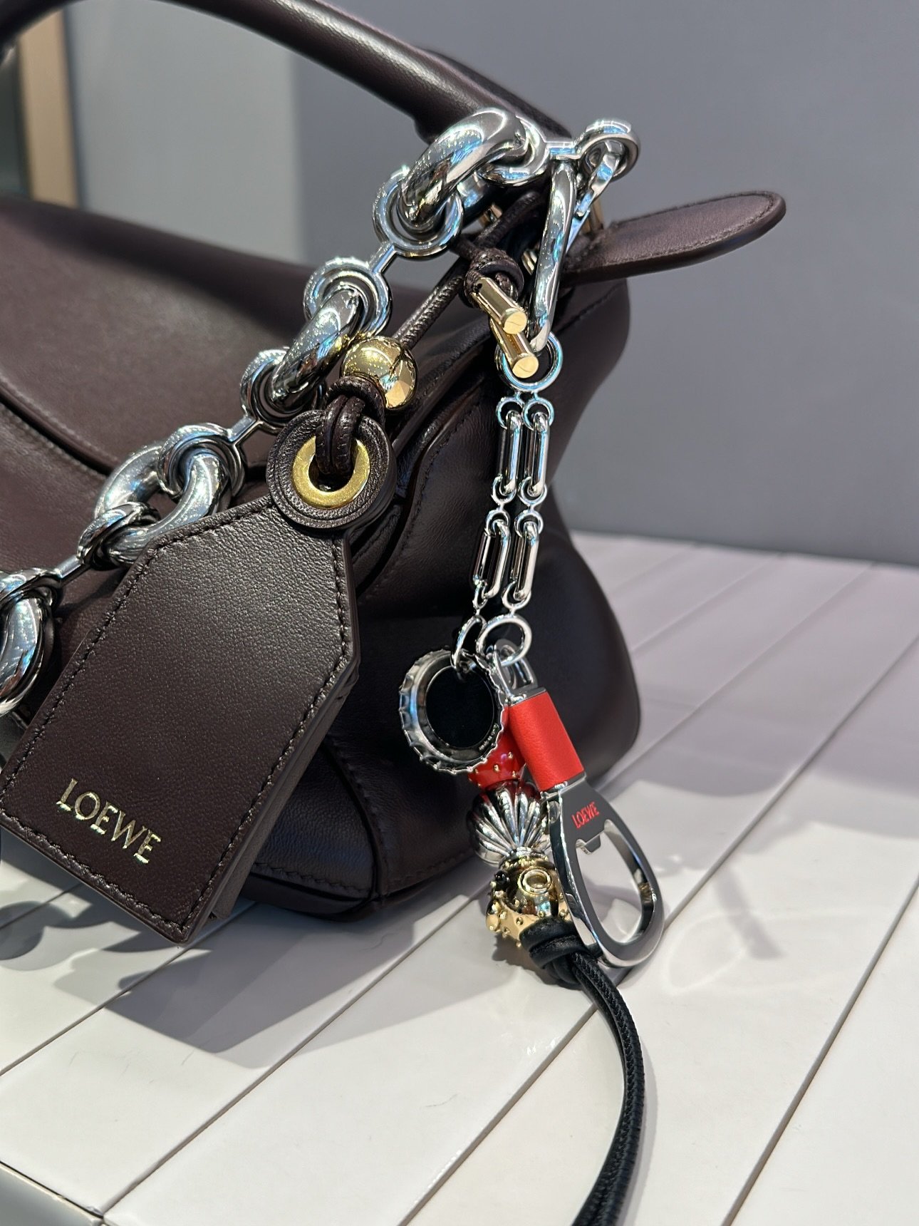 &ldquo;let&rsquo;s put more junk on this bag&hellip;&rdquo; 

thanks for letting me play today, @__michaelmartinez__ - we have now created the perfect bag/bag charm combo 

wardrobe stylist, dallas wardrobe stylist, dfw wardrobe stylist, luxury styli