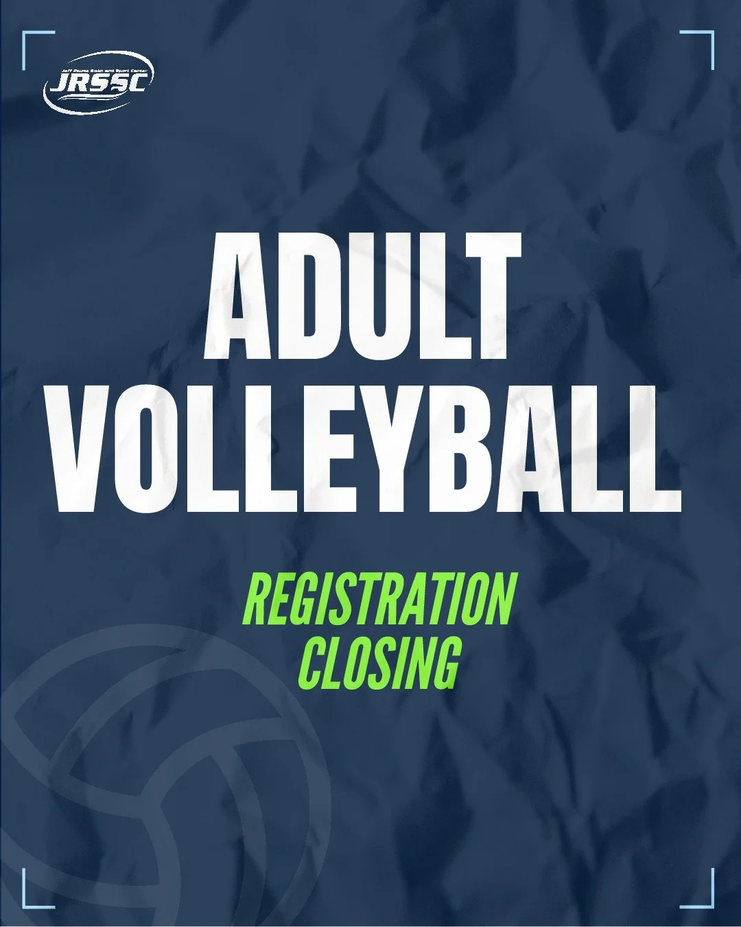 Set it, spike it, SIGN UP! ⏰ 

You've got one more day to lock in your team for our Adult Volleyball League. Registration closes tomorrow, sign up NOW! Link in bio.