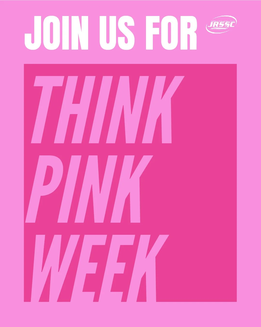 💗 Think Pink Week is almost here! 💗
From October 20–25, we’re showing our support and raising awareness for breast cancer. Join us by rocking your pink gear to every class all week long! 🎀
And don’t miss Pink Power in the Pool