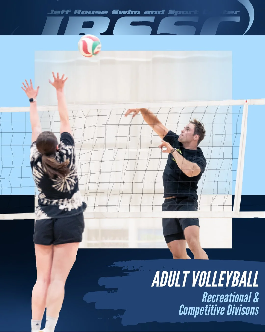 Looking for a fun way to stay active this spring? Join our Adult Volleyball League! It&rsquo;s the perfect way to connect with friends, meet new teammates, and enjoy weekly matchups in a high-energy atmosphere! Click the link in our bio to register.
