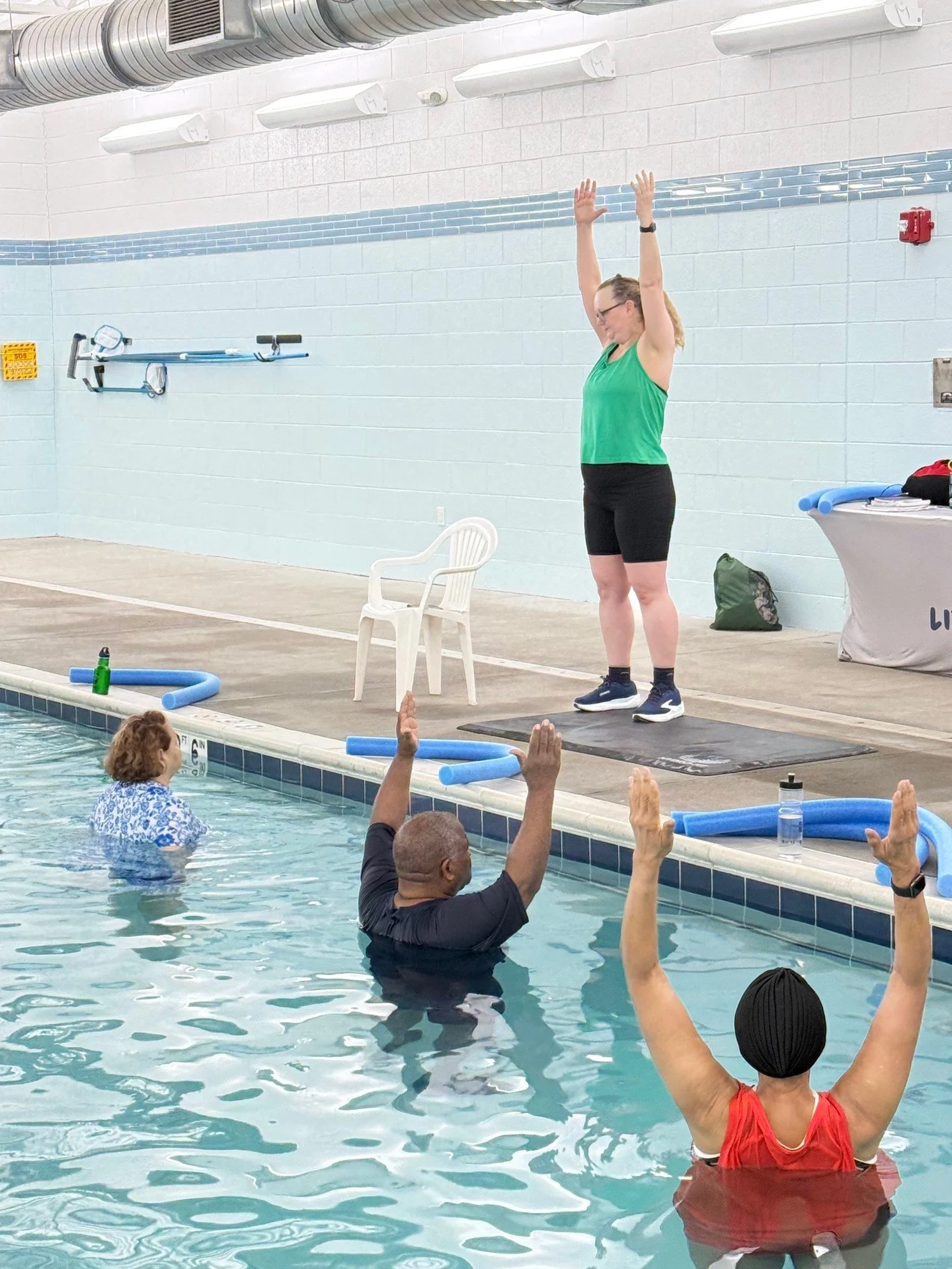 Help us welcome Sherry to the team 💧

Our newest Water Fitness Instructor just taught her first Liquid Stretch class in the Wellness Pool and we&rsquo;re so excited to have her!

Join her Mondays at 11A, with a new Wednesday 1:30P class starting in 