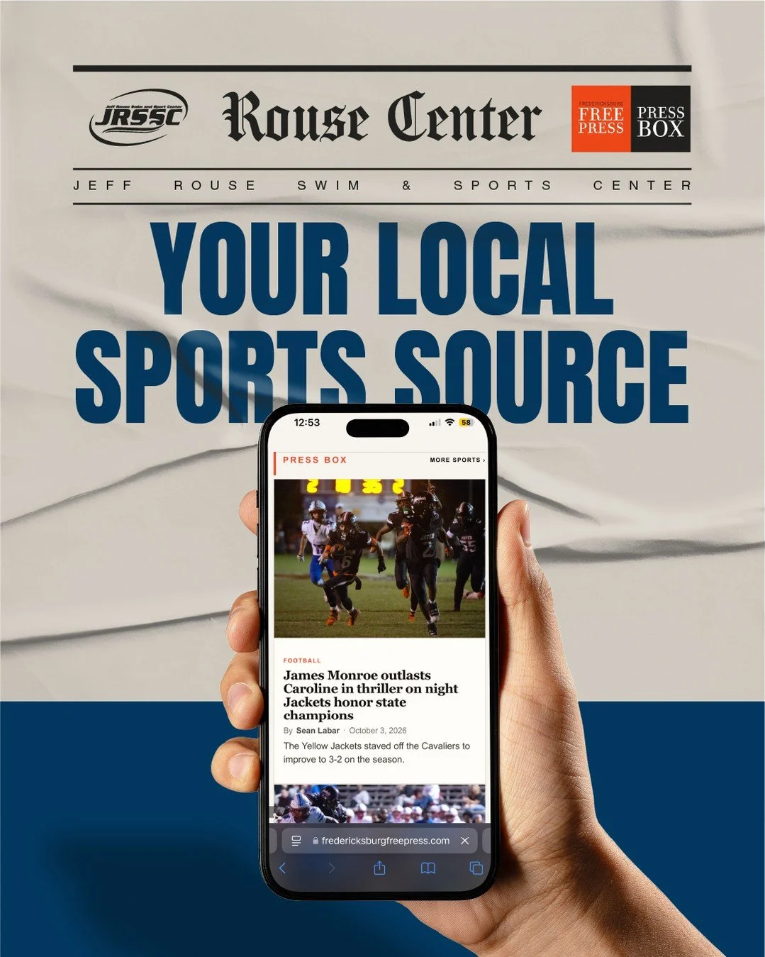 If you like keeping up with local sports, there&rsquo;s a new resource worth checking out. 👀

We&rsquo;re proud to support the launch of the Fredericksburg Free Press&rsquo; Press Box newsletter, delivered every Sunday morning with a focus on high s