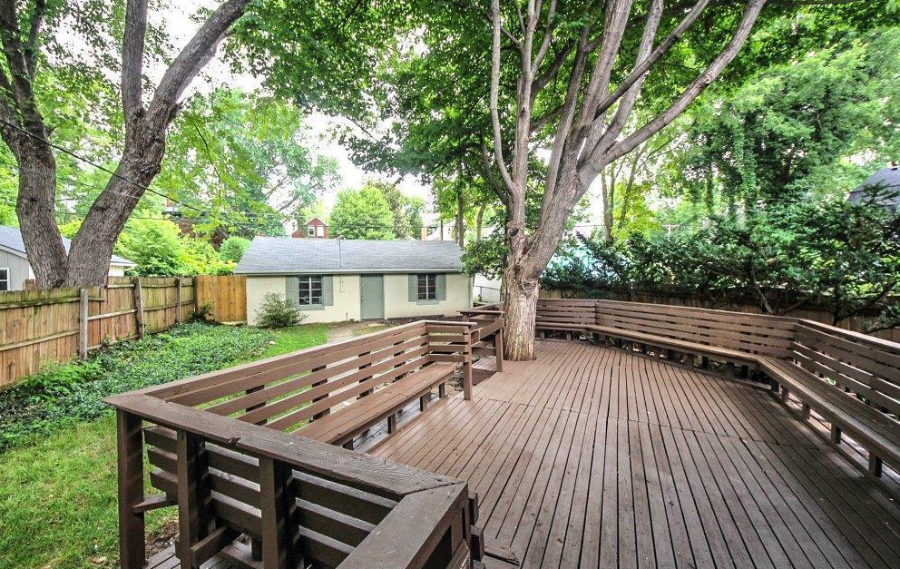 Before: the old deck 