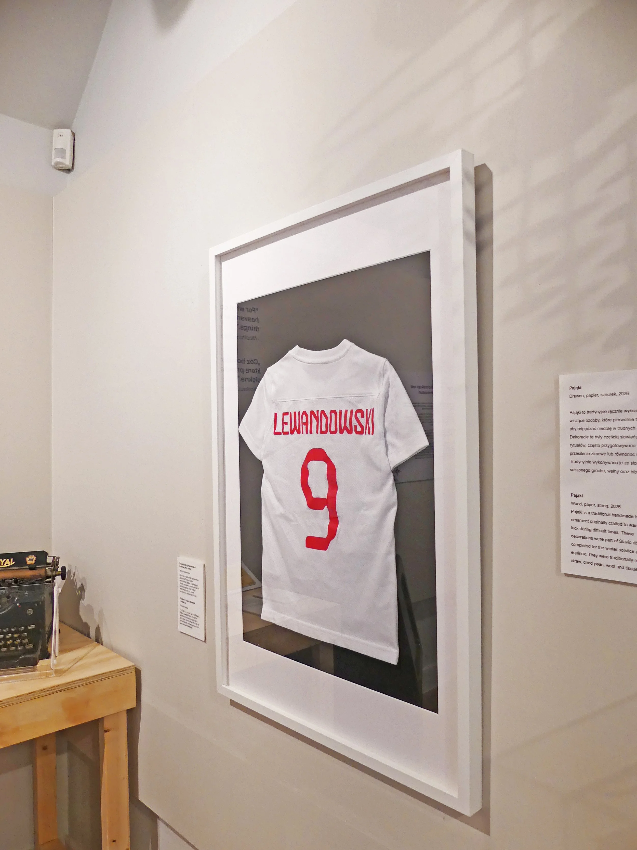 Exhibition detail football shirt