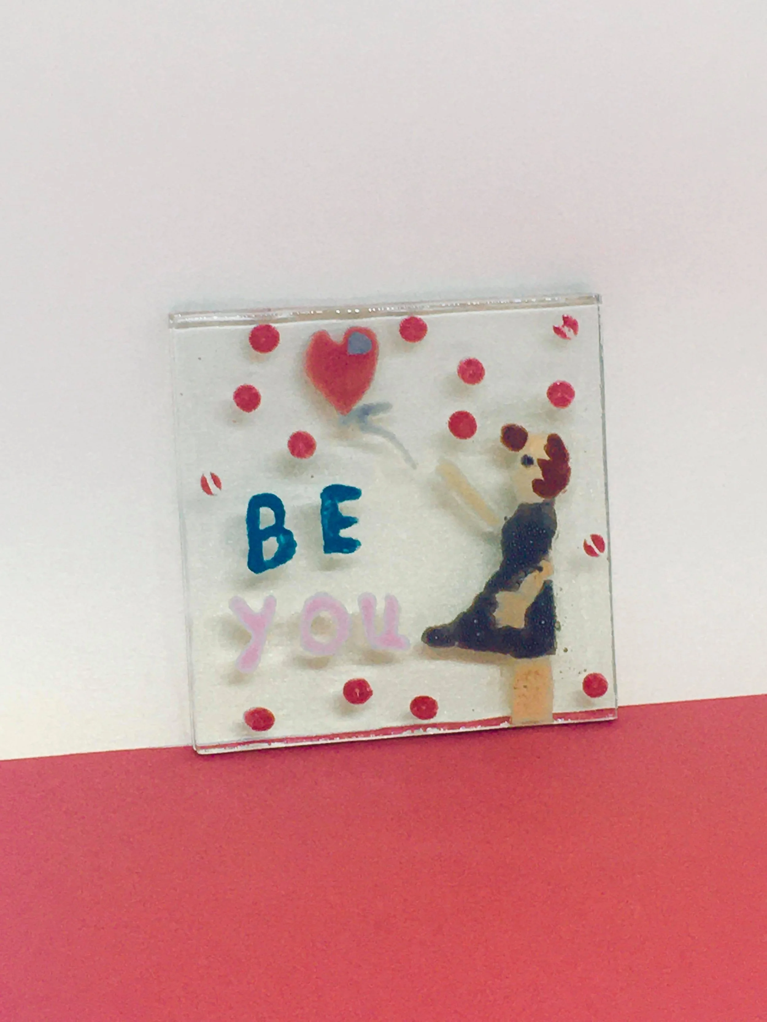 Children's glass coaster