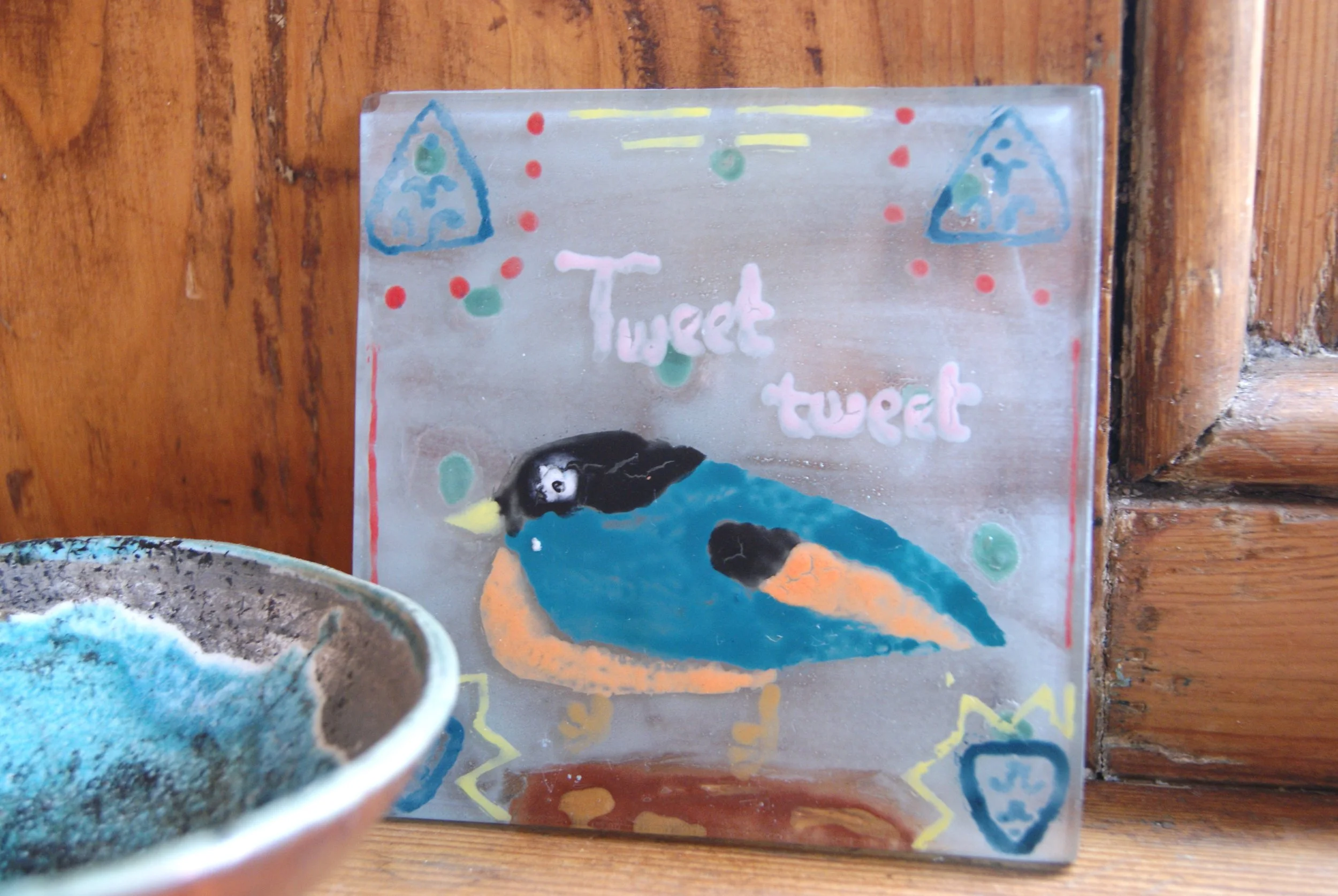 Children's glass coaster