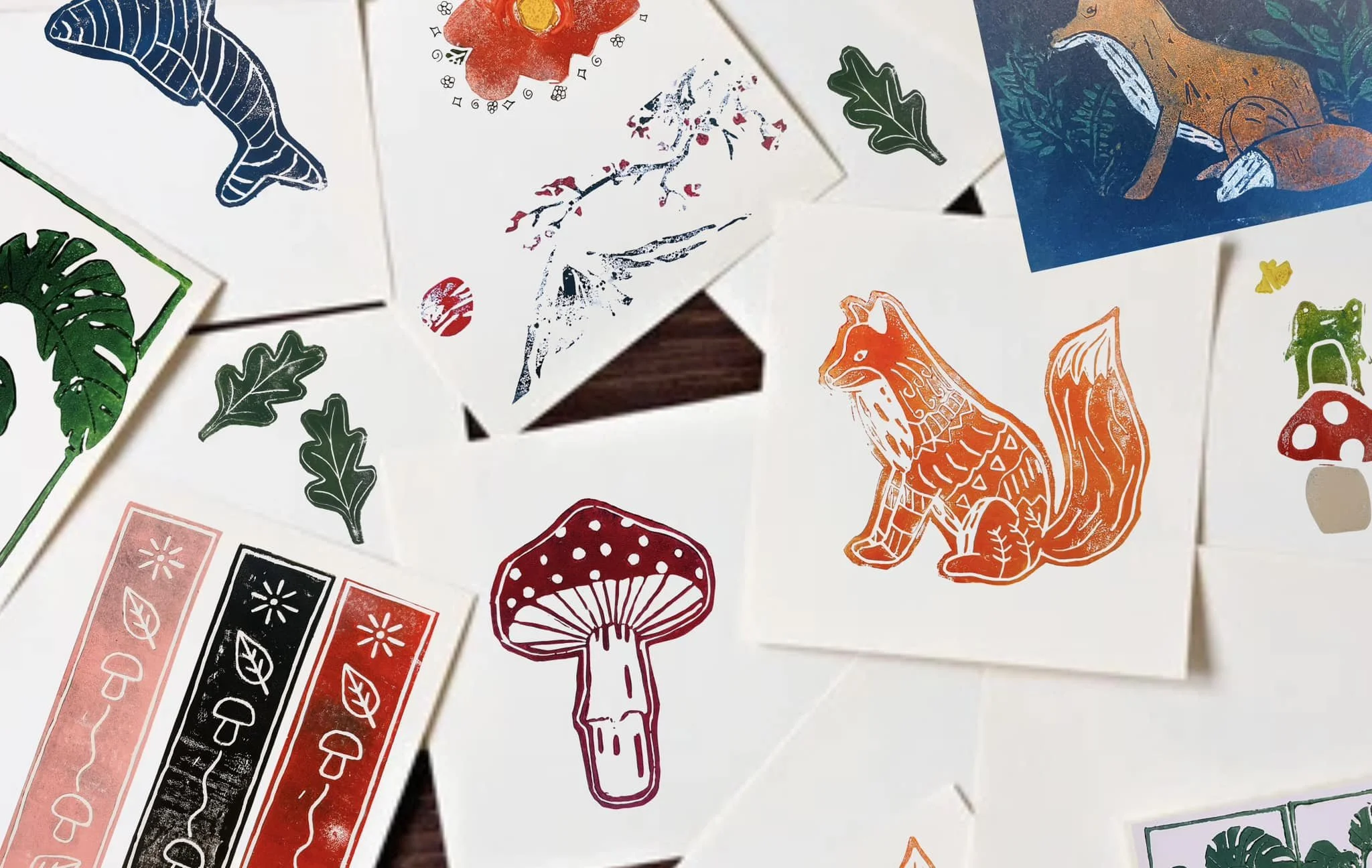 Children's linocuts - afterschool