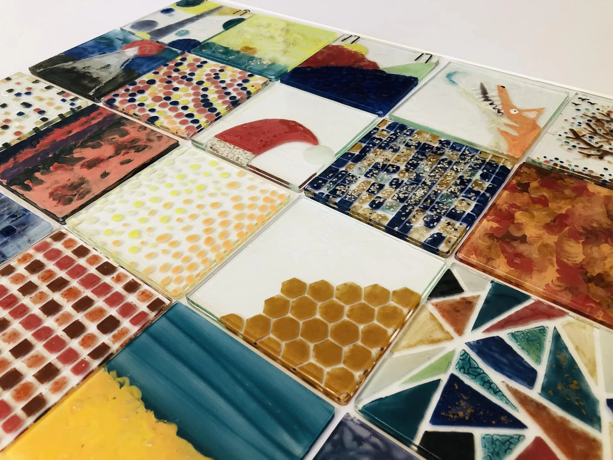 Children's glass coasters