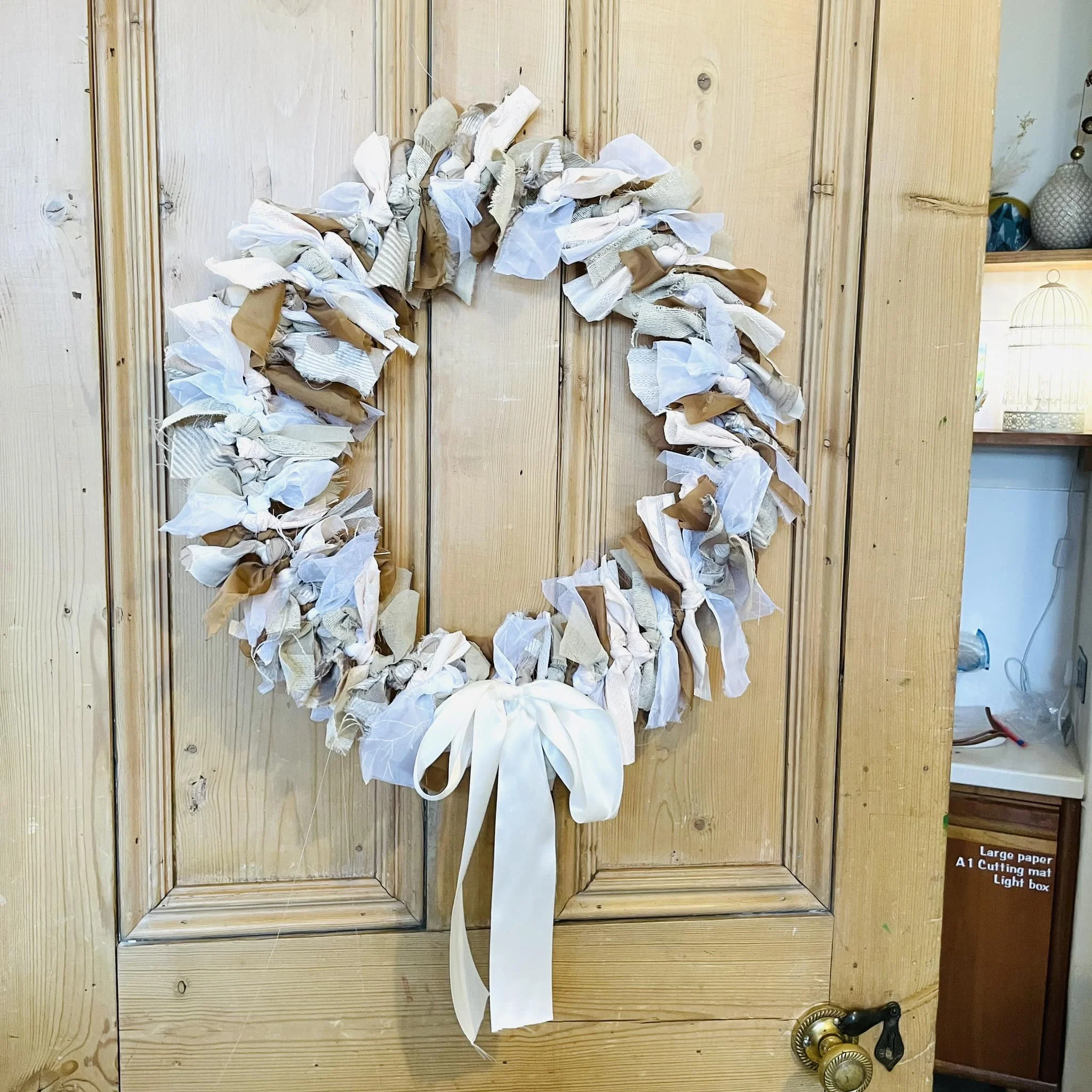 Children's fabric wreath - homeschool workshops