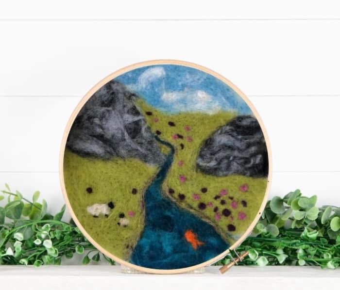 Adult's needle felting