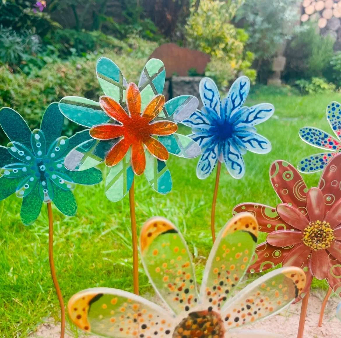 Adult's glass flowers