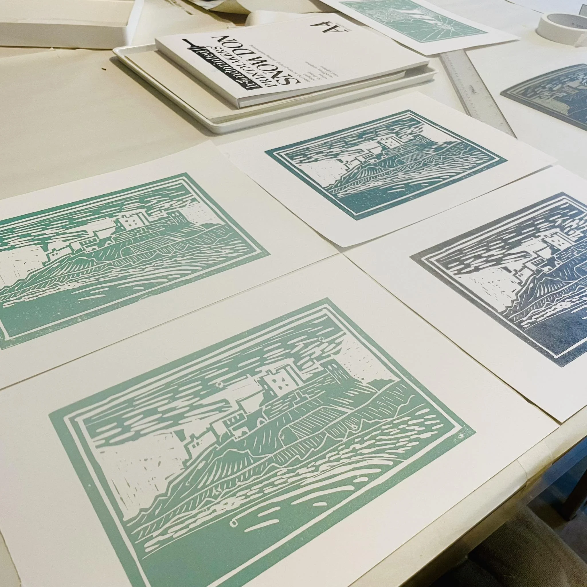 Adult's linocut - family workshop