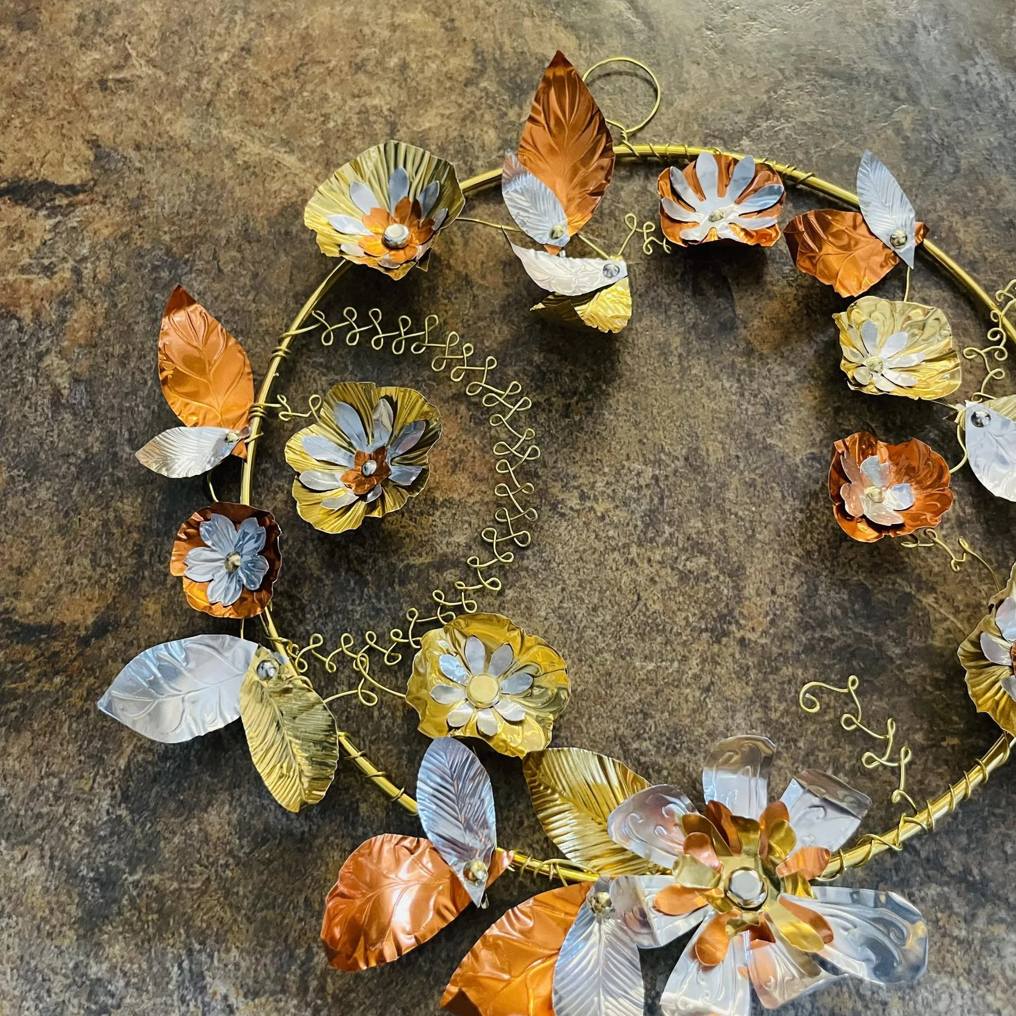 Metal wreath - adult's