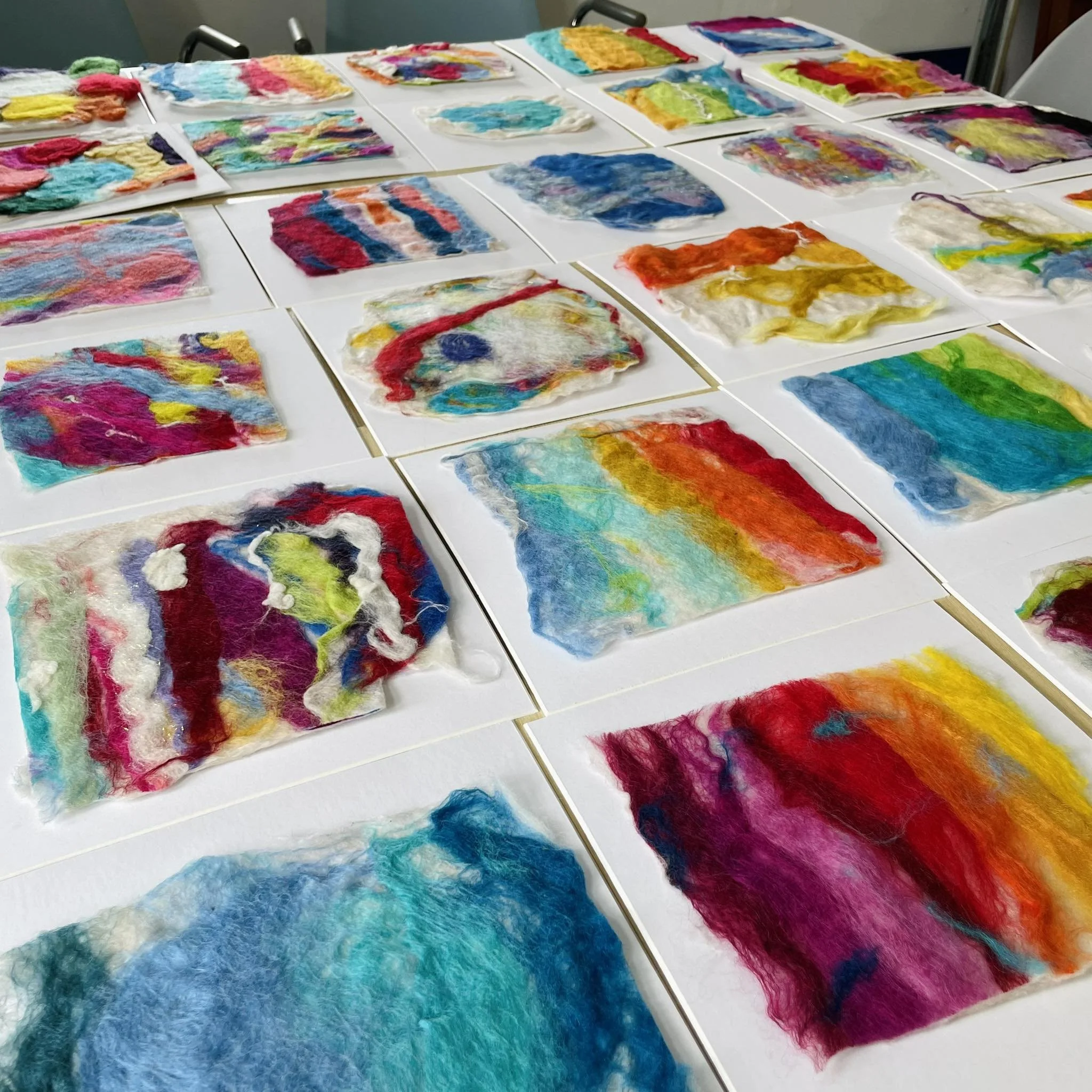 Year 2s Wet felting