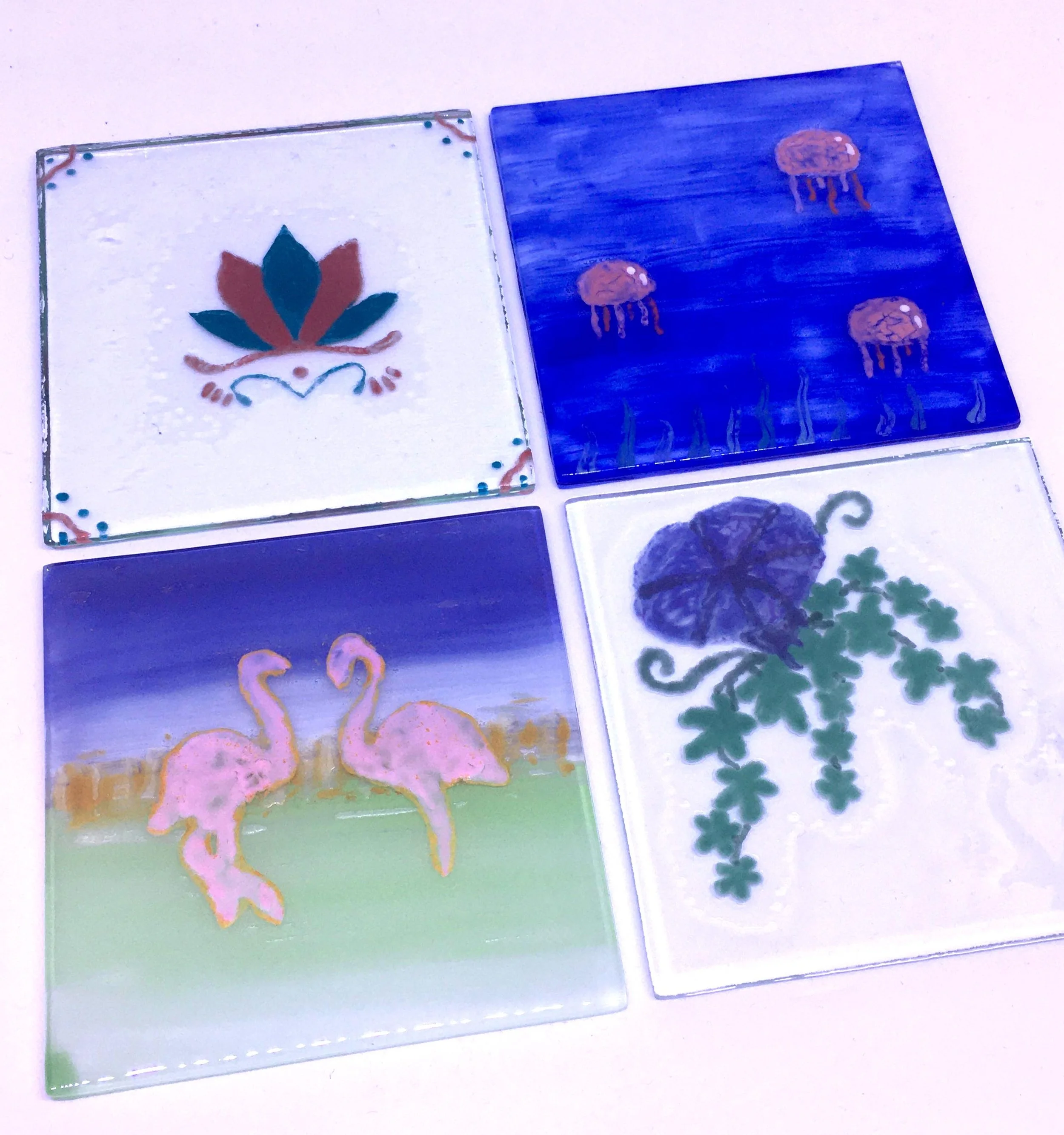 Children's glass coasters