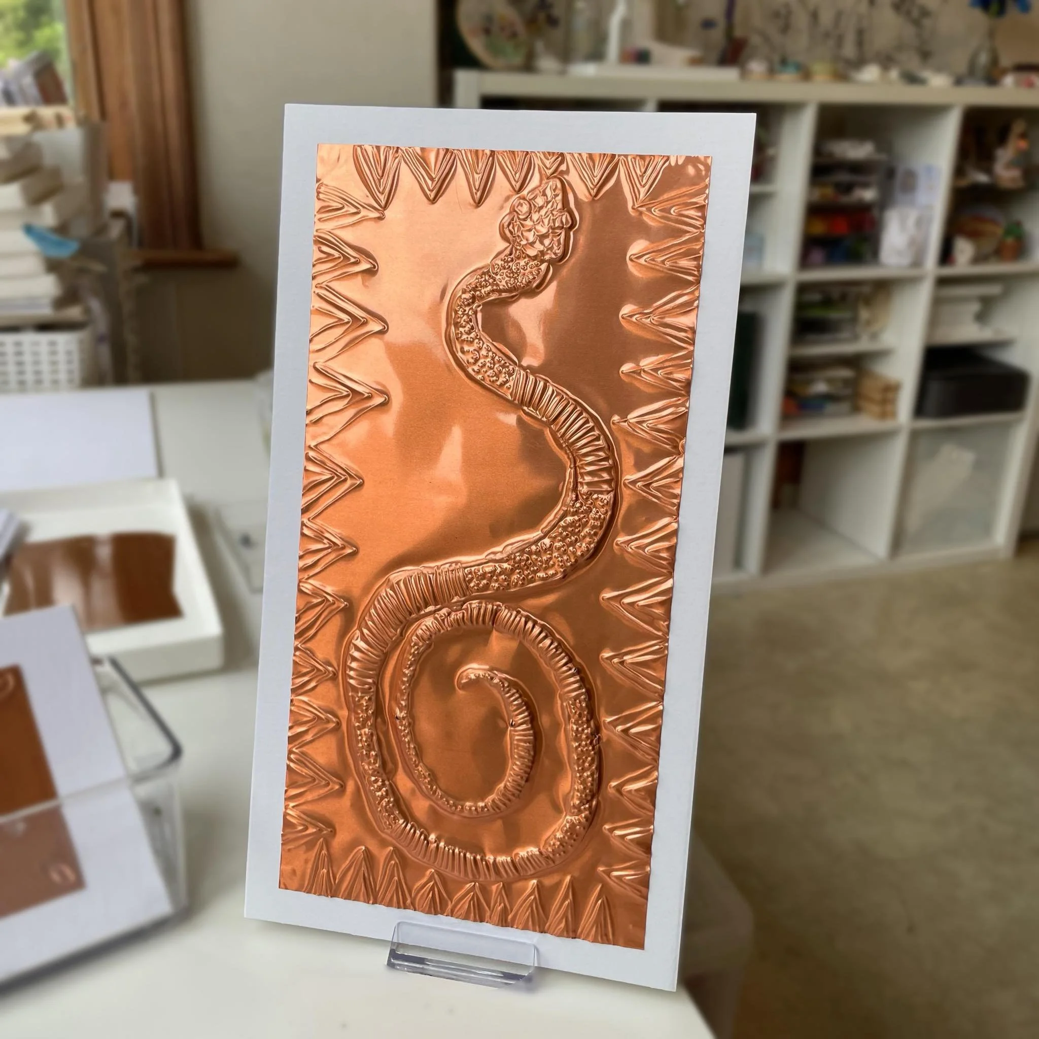 Children's metal embossing - homeschool