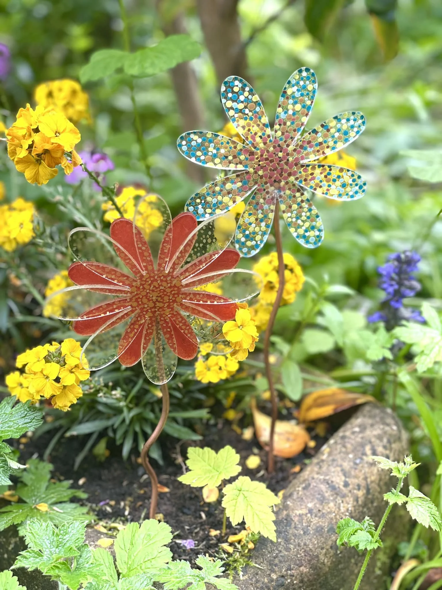 Fused glass - Flowers &/or Coasters