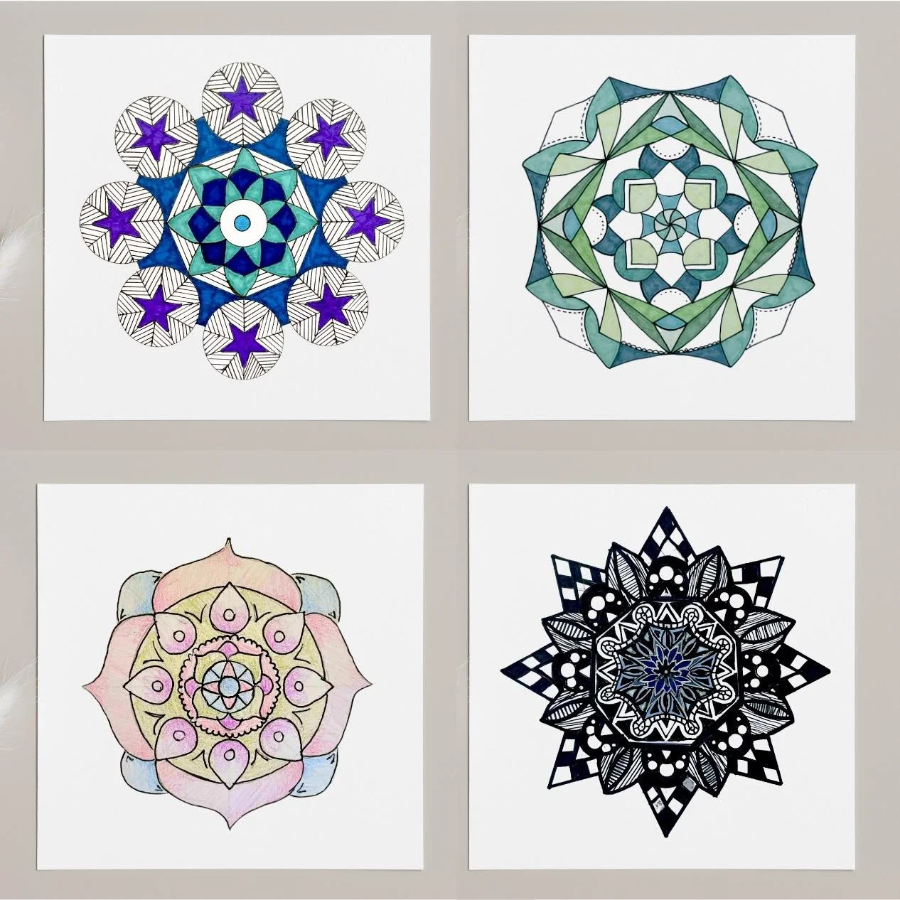 Children's mandalas - afterschool/homeschool workshops