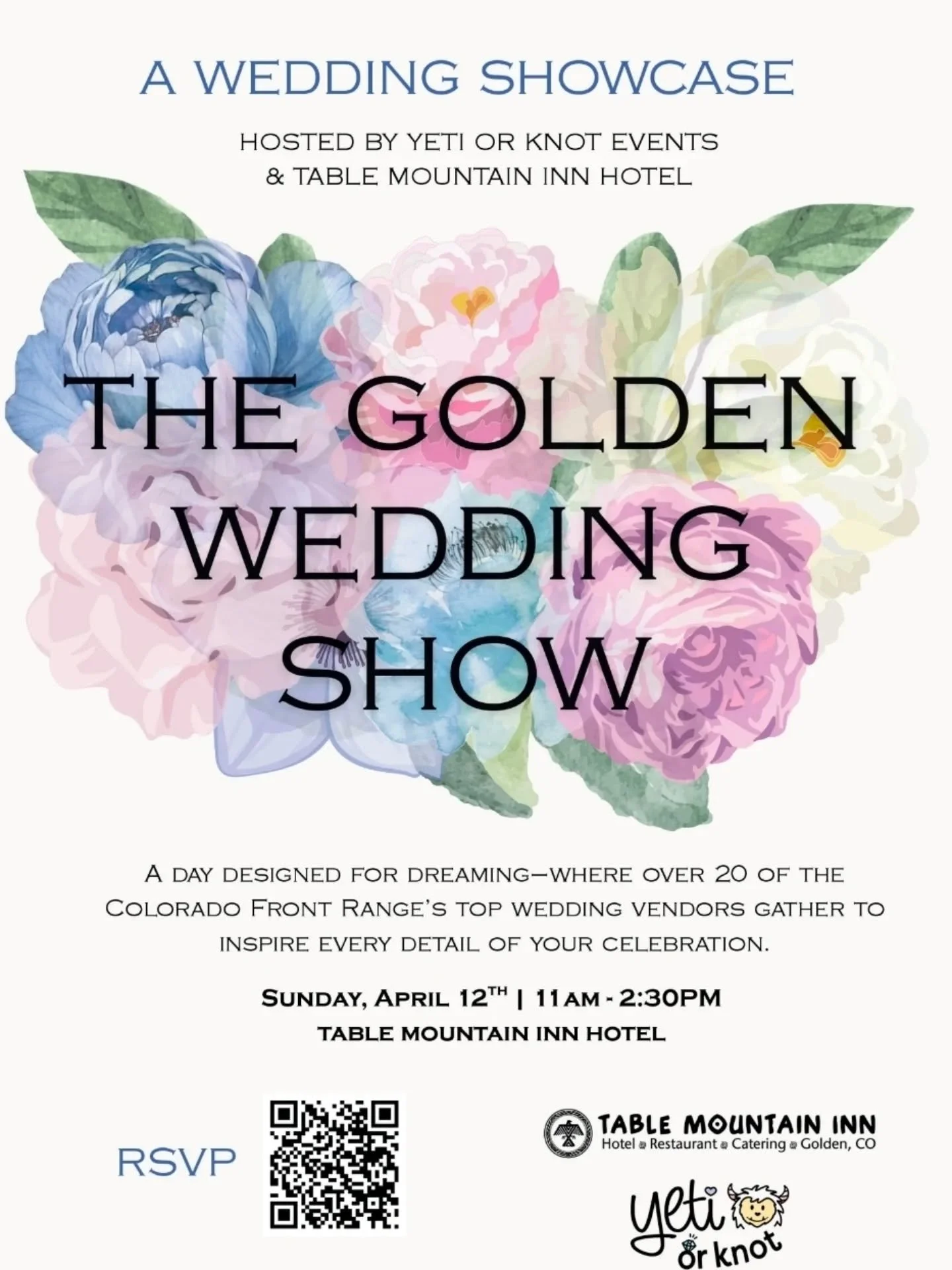 Tying the knot? Come join us and other Golden wedding vendors at the Golden wedding show next Sunday, April 12th from 11-2:30 at Table Mtn Inn in downtown Golden! We'll have Cupcakes to sample and answer any questions about having Gold Mine Cupcakes 
