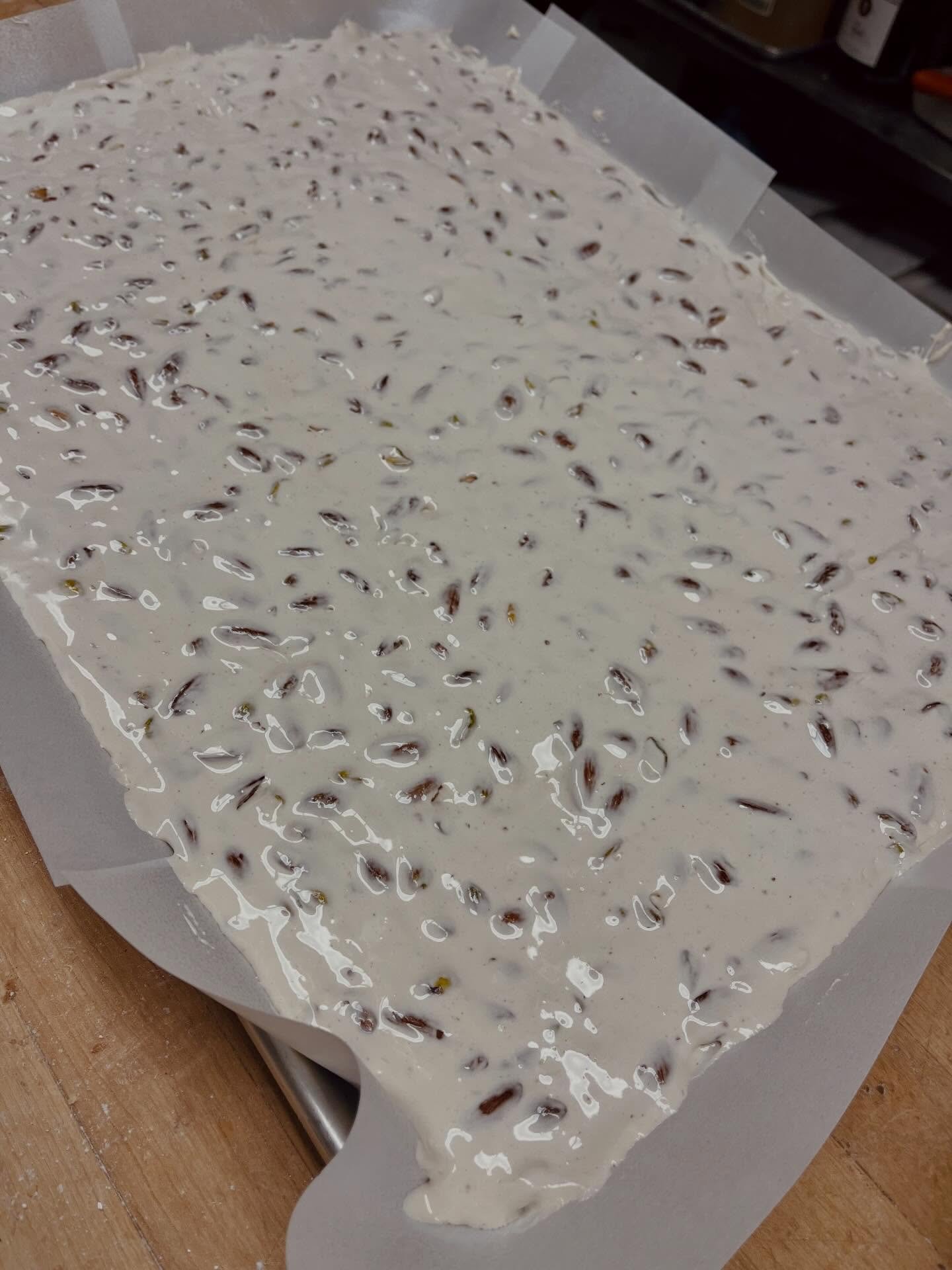 There&rsquo;s very little that compares to the first batch of a seasonal favorite - torrone ❄️

#torrone #seasonal #firstbatch