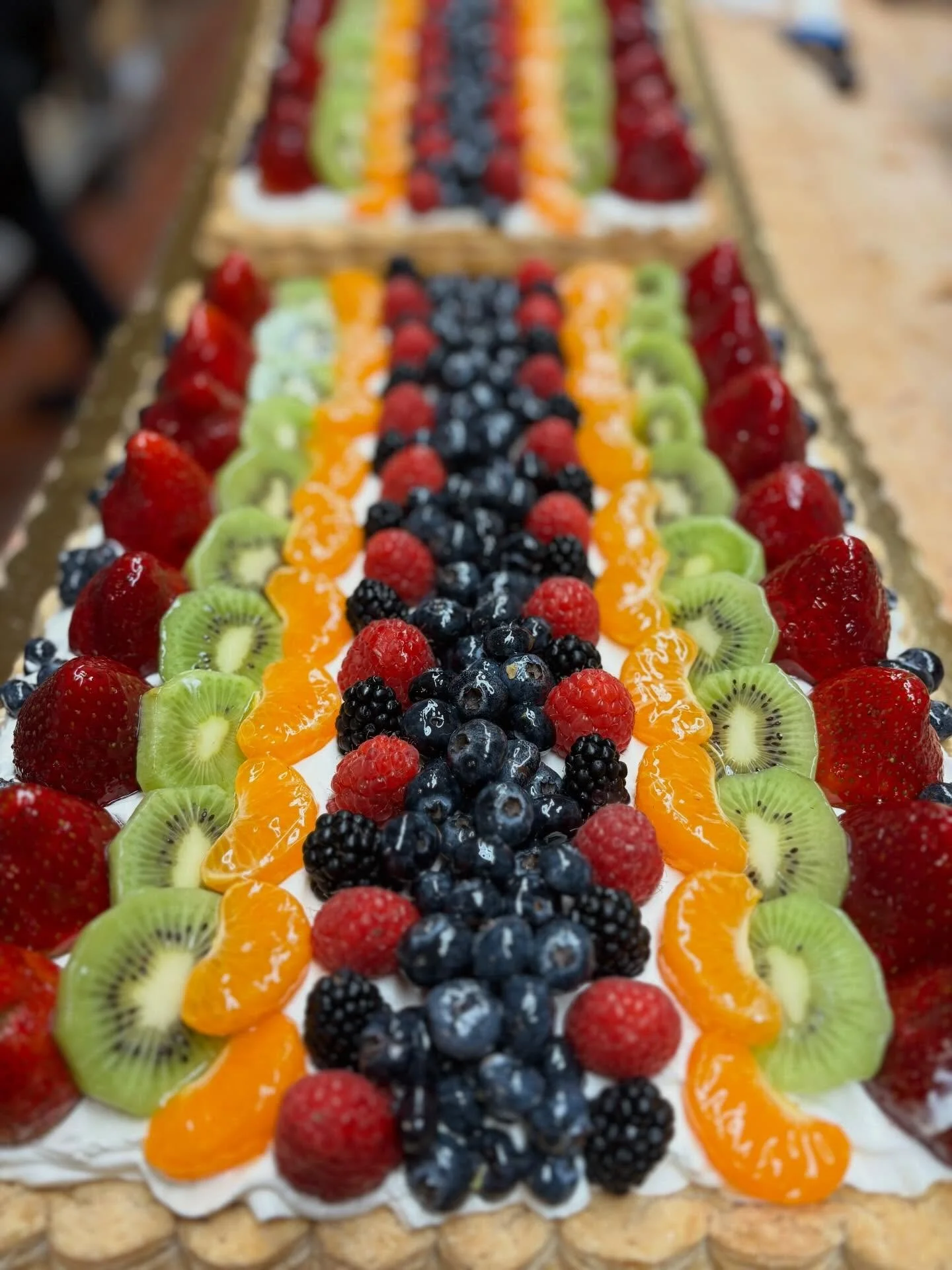 Rain all weekend? At least dessert brought the sunshine 🌈☀️

#rainbowtorte #freshfruittorte #mdw #memorialdayweekend #dessert