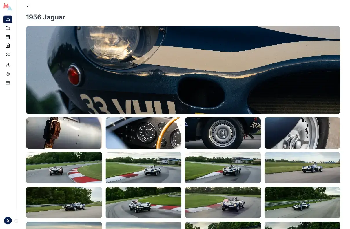 Car collection showcase