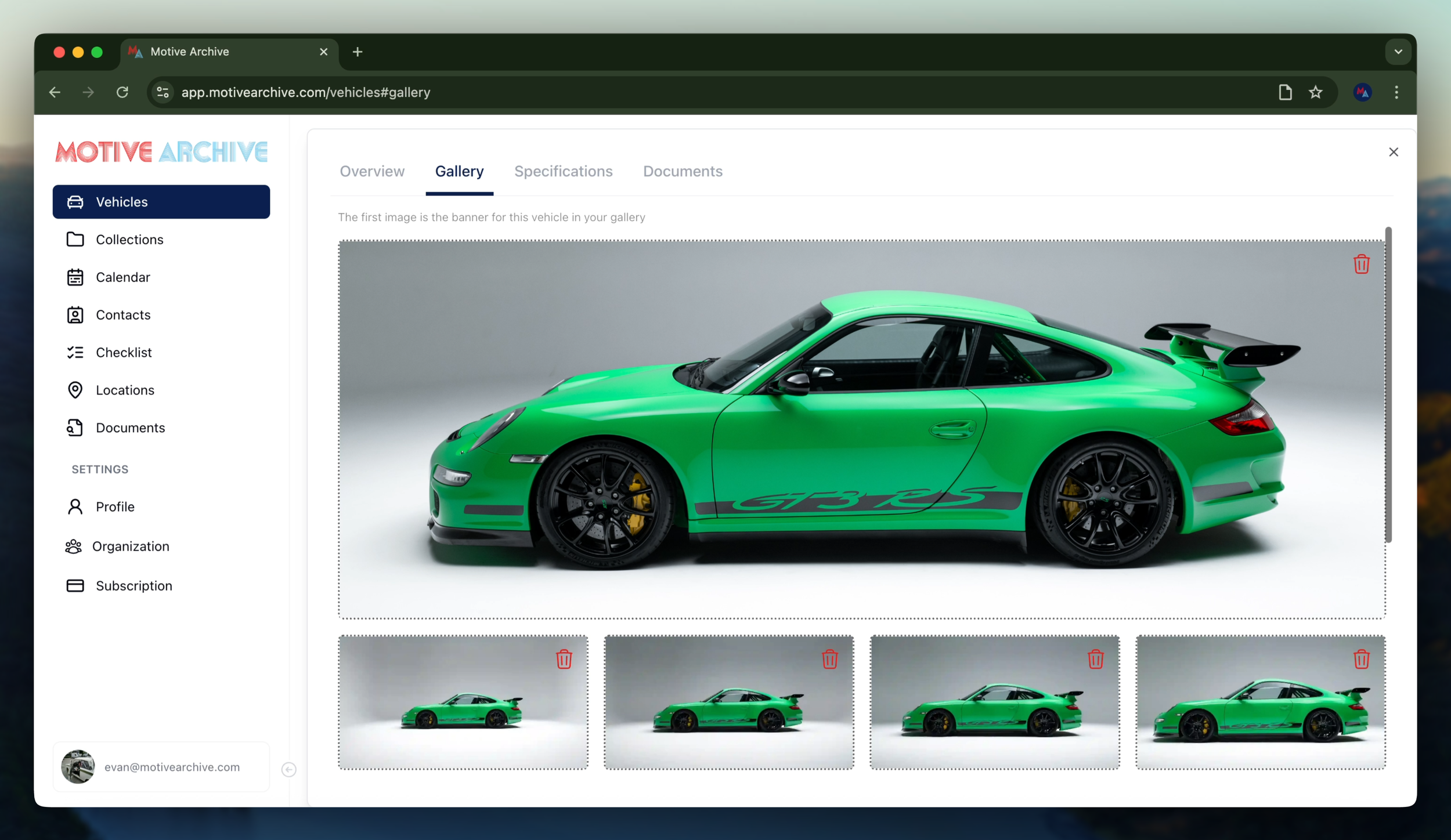 Adding a Vehicle