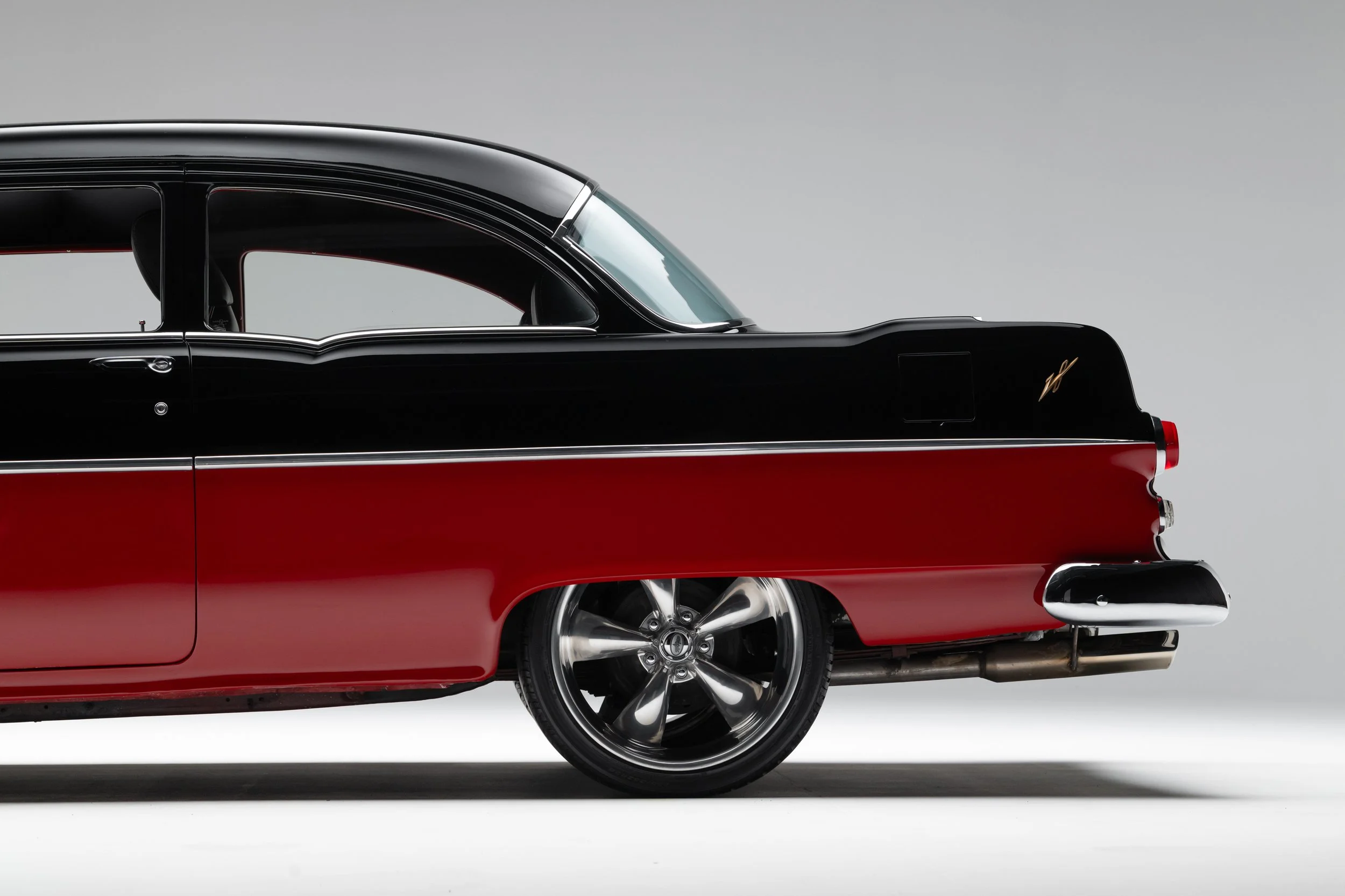 1955 Pontiac Chieftain interior with custom console
