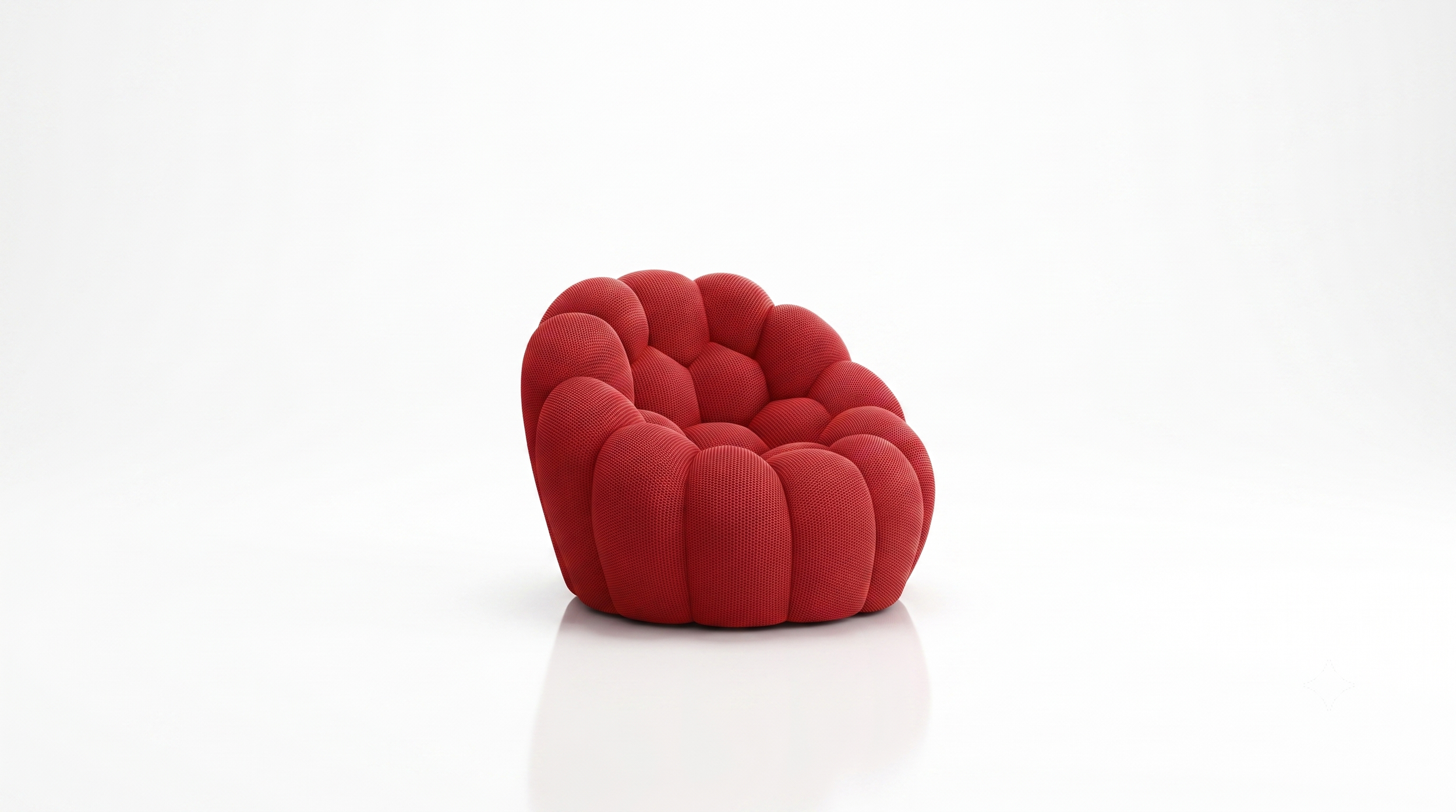 Roche Bobois Bubble Pivoting Armchair Rubis Red 3D