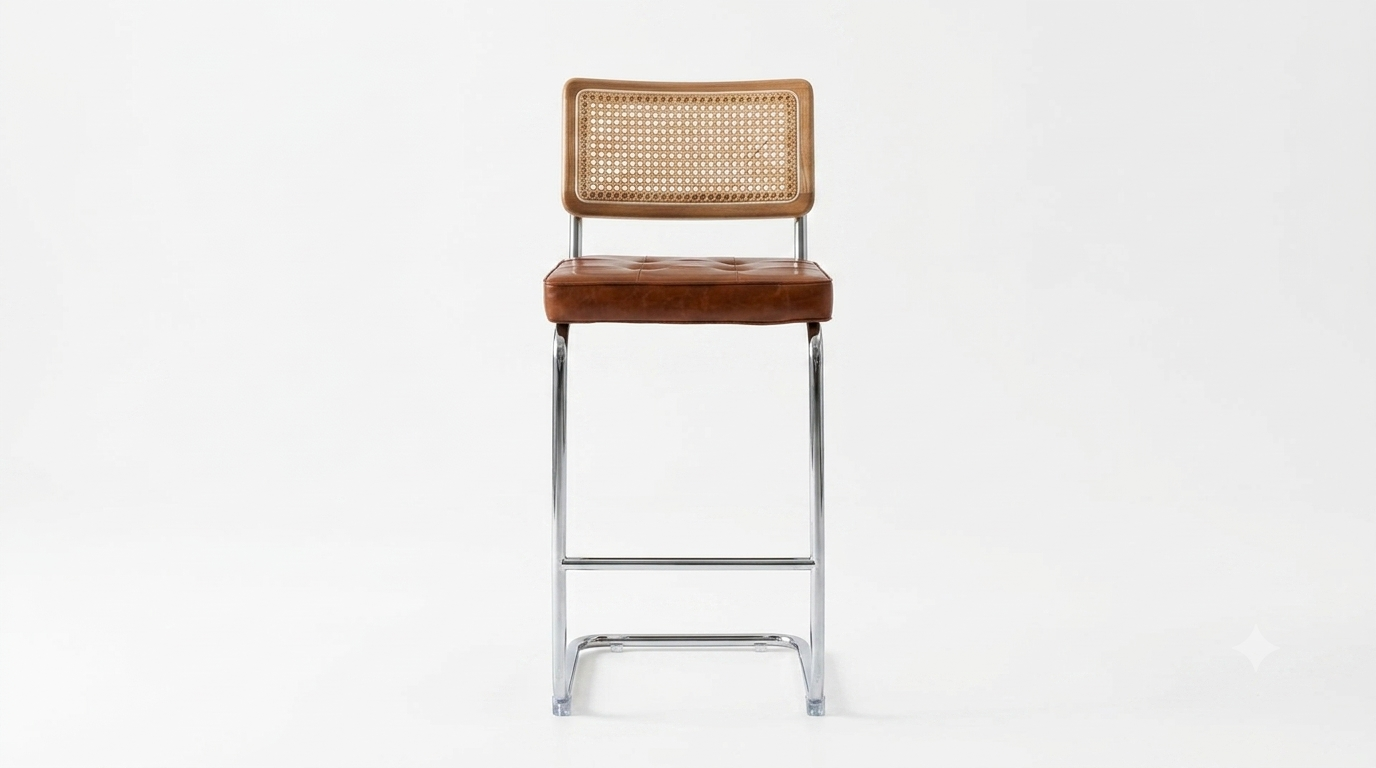ST - 125 Natural Rattan Bar Stools Grand Noor