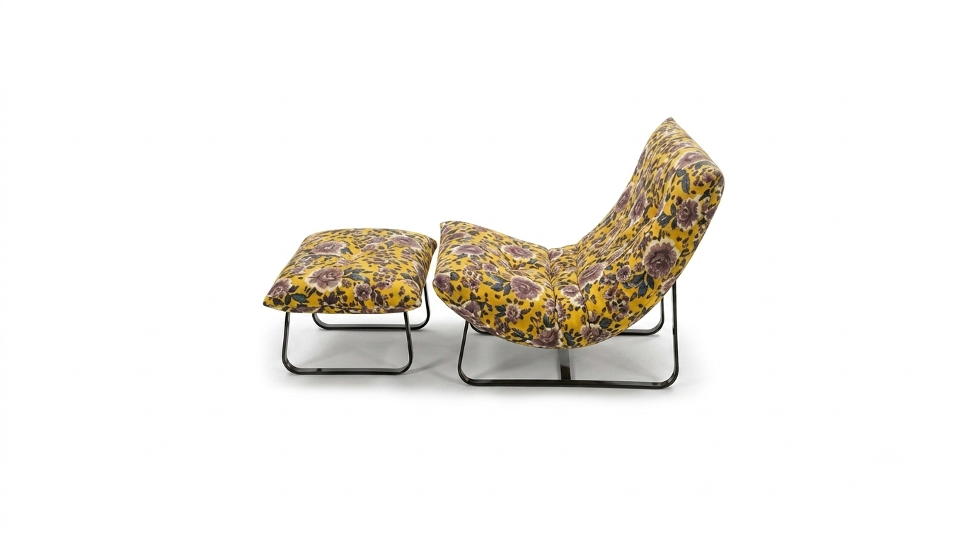 CH - 105 Roche Bobois Aparté Armchair with flowers