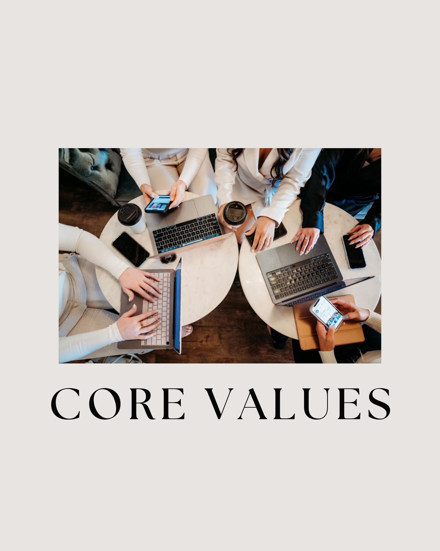 Do our core values line up? It&rsquo;s important to work with people who align with you and your values. 

If our values match, consider reaching out! We would love to chat with you about how we can work together, whether you are a start up, rebrandi