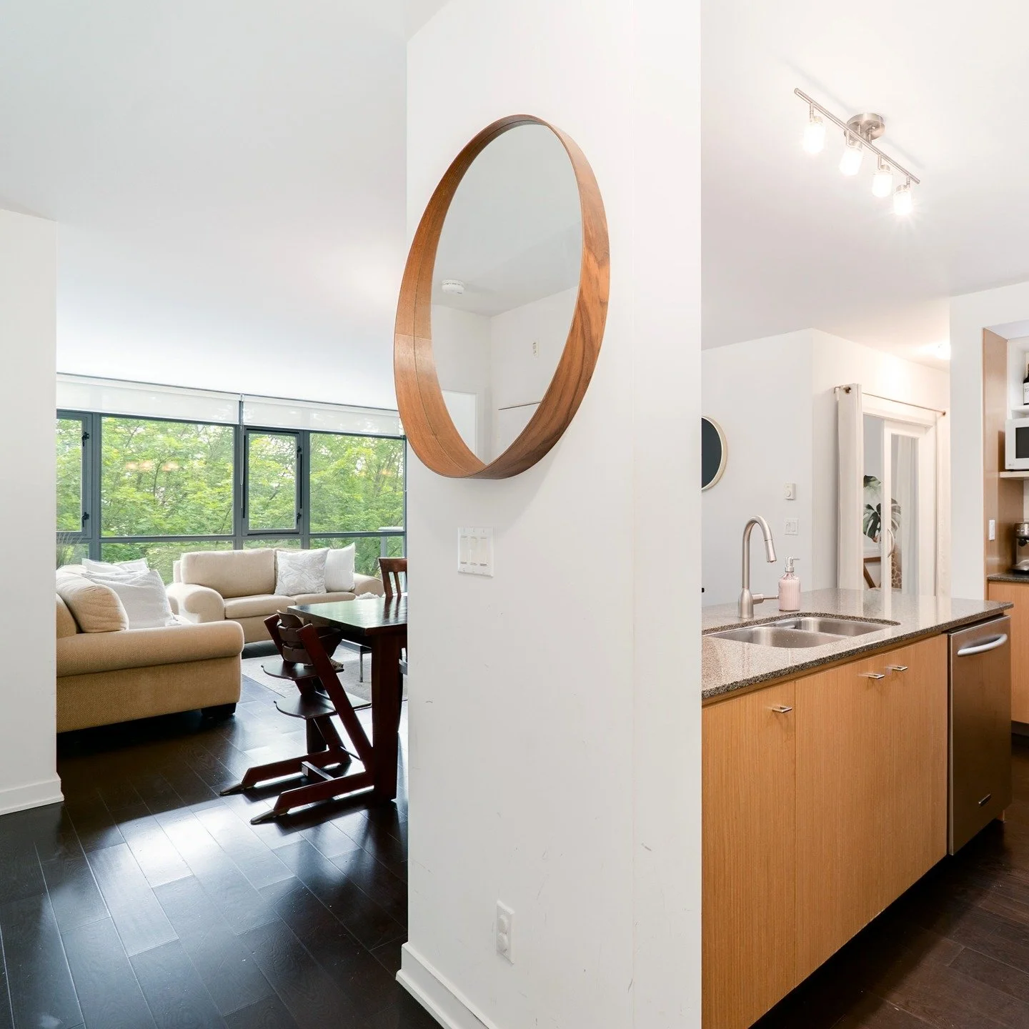 This is a building where quality meets location - welcome to Tapestry by Concert Properties on West 12th! This bright 3 bedroom &amp; den + 2 bathroom home sits on the 4th floor of a solid, concrete mid-rise. 

Tucked on the quiet, sunny side of the 