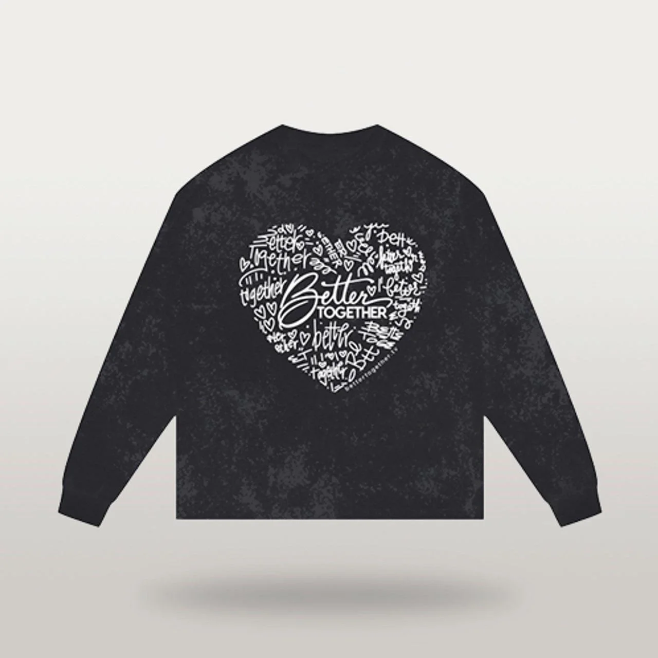 Original Graffiti Heart Design on Sweatshirt