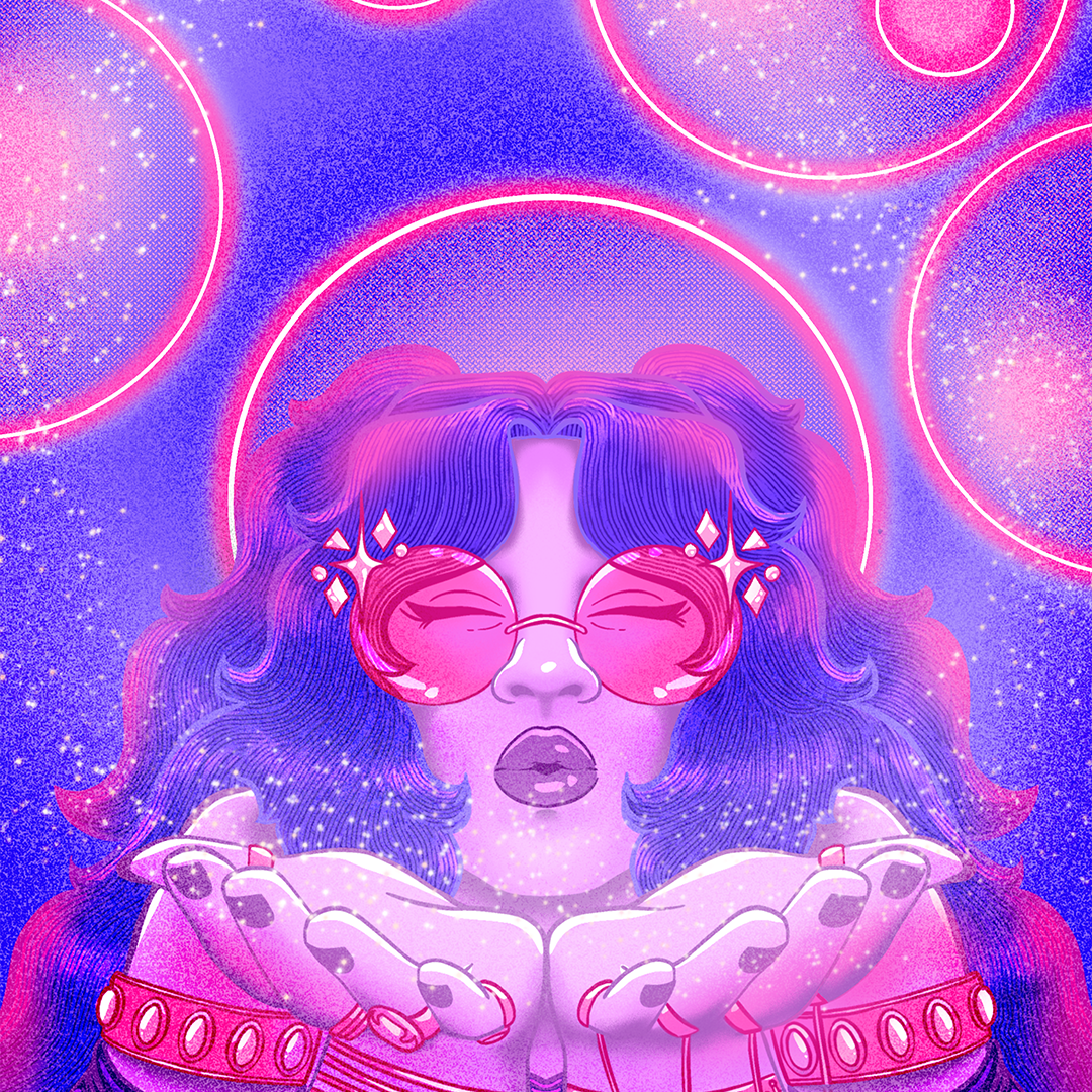 "Cosmic Kiss" at Art Alley