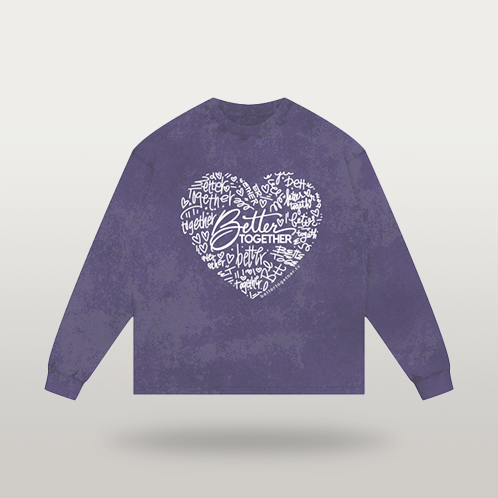 Original Graffiti Heart Design on Sweatshirt