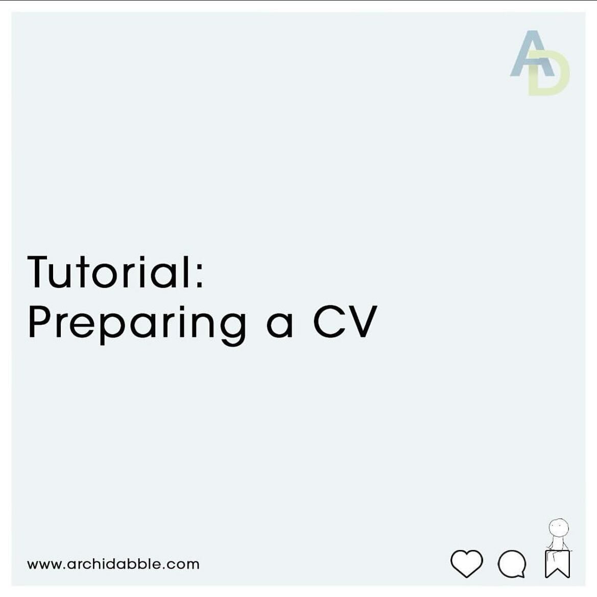 Alongside portfolios and cover letters, regardless of the profession, CVs are also sent out to companies for job applications. Specifically for us architecture job hunters, the CV is where the HR team will get an understanding about who you are as a 