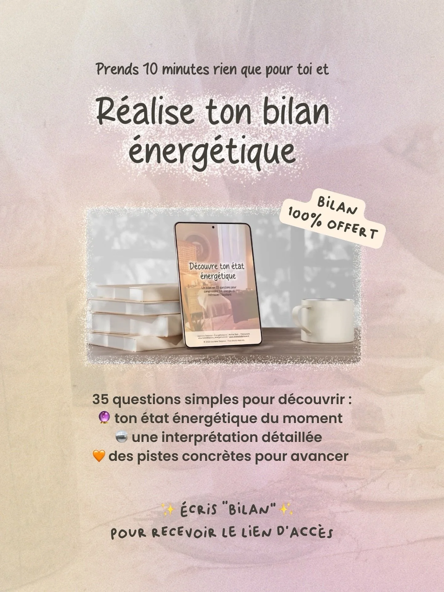 Dans quel &eacute;tat est ton &eacute;nergie en ce moment ? Fais le test pour savoir ✨

On court, on g&egrave;re, on avance... mais rarement on s&rsquo;arr&ecirc;te pour &eacute;couter ce que notre corps, nos &eacute;motions et notre mental essaient 
