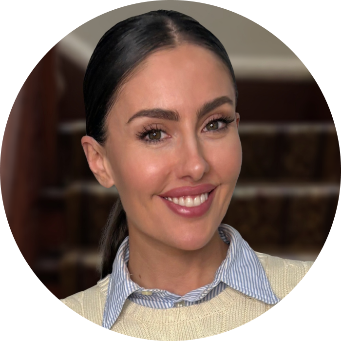Professional portrait of Melissa, creative director and senior graphic designer at The Manor Clinic Brisbane, overseeing brand design and visual identity.