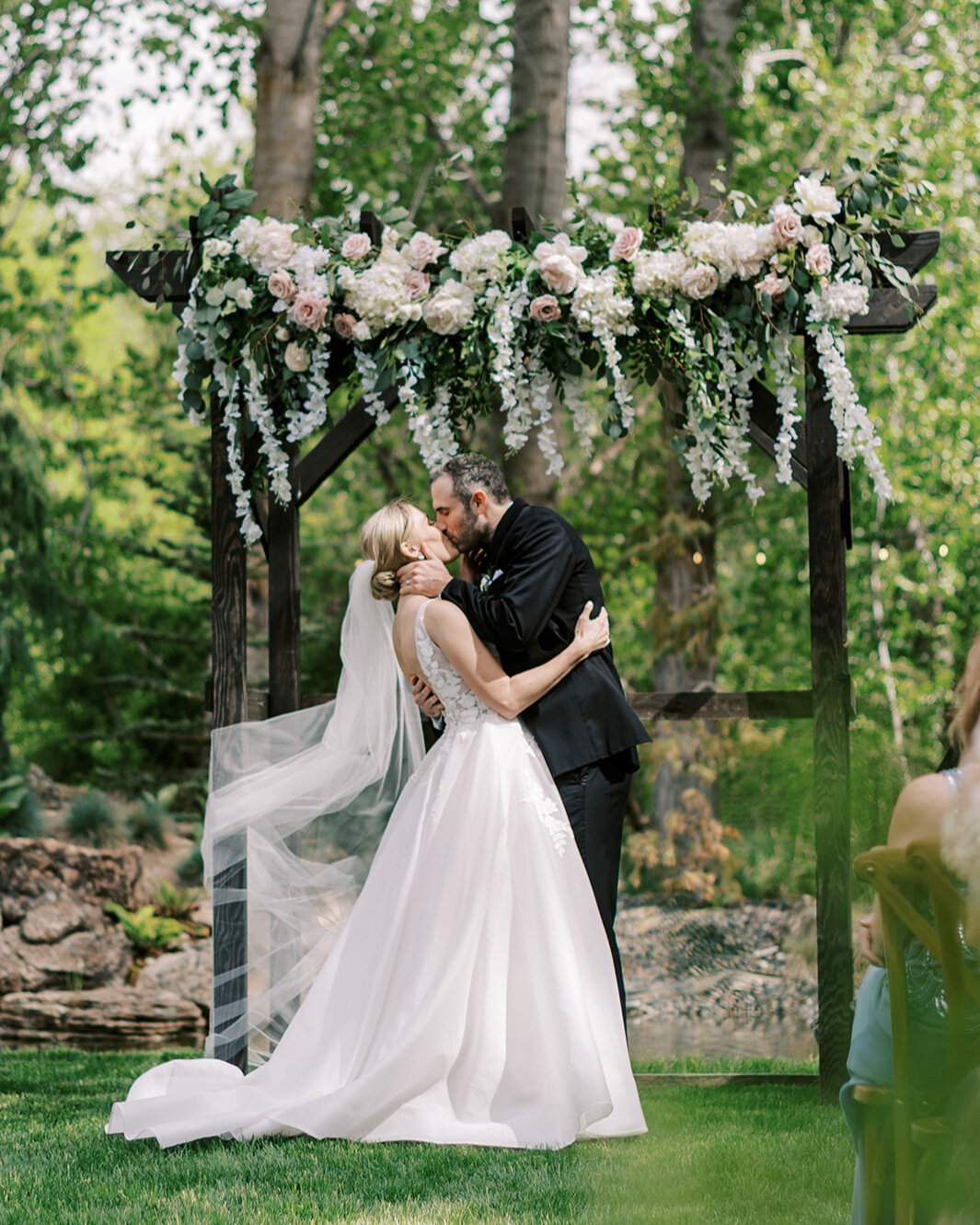 The way the wind lightly carried these cascading blooms and whispered through the grove of trees was captivating!​​​​​​​​
​​​​​​​​
Learn more about working with Soulflower Design Studio for your wedding/event by clicking on the link in our bio.​​​​​​