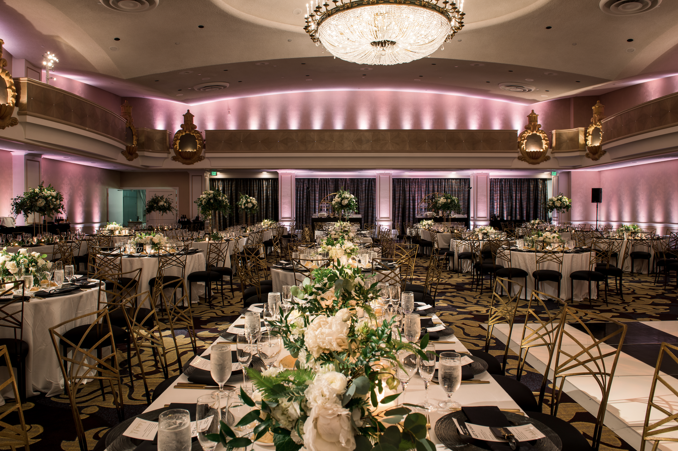 Reception hall for Persian wedding in San Francisco, CA image name: wedding-florist-boise-395